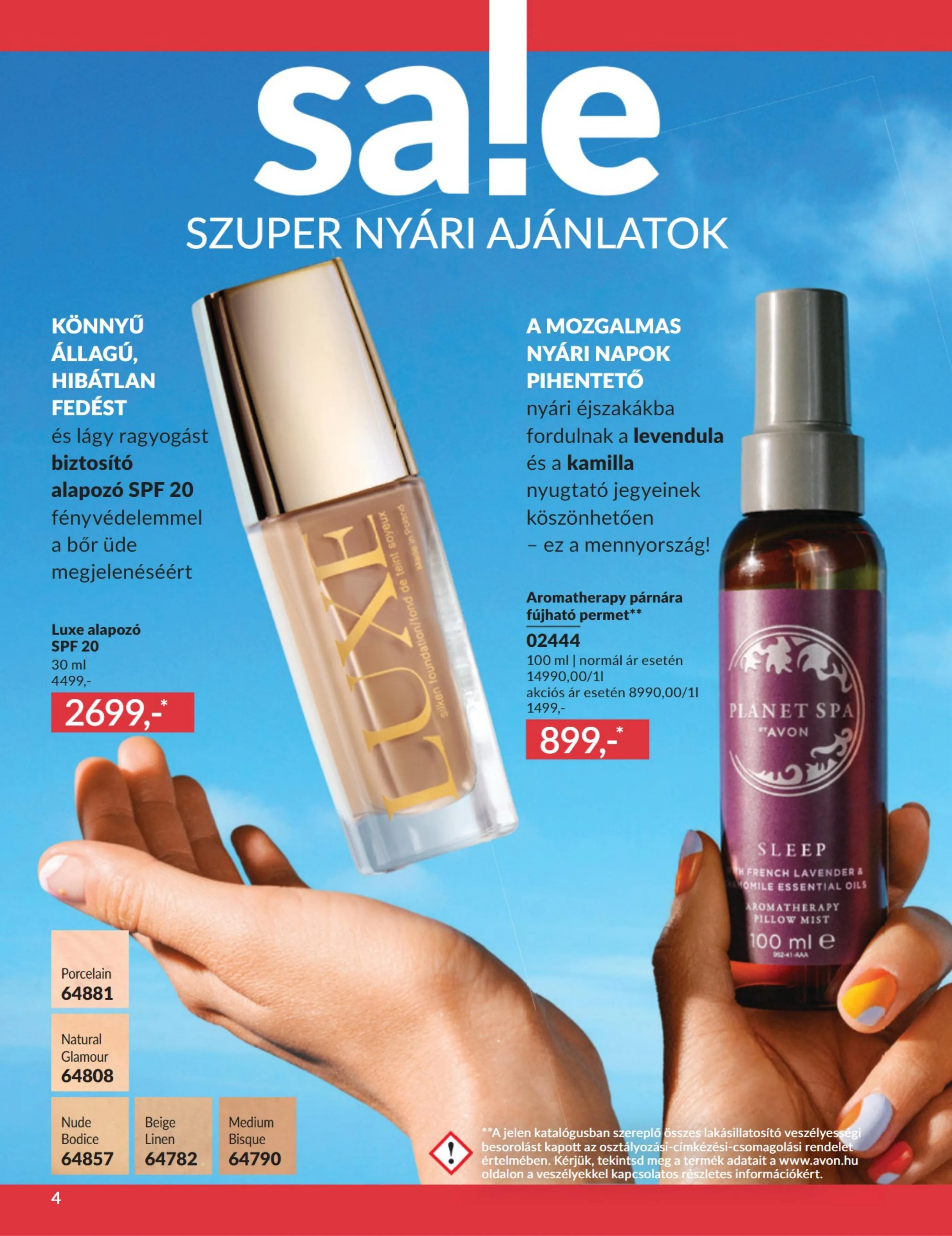 Avon akciós újság 07.01–07.31 – 4. oldal