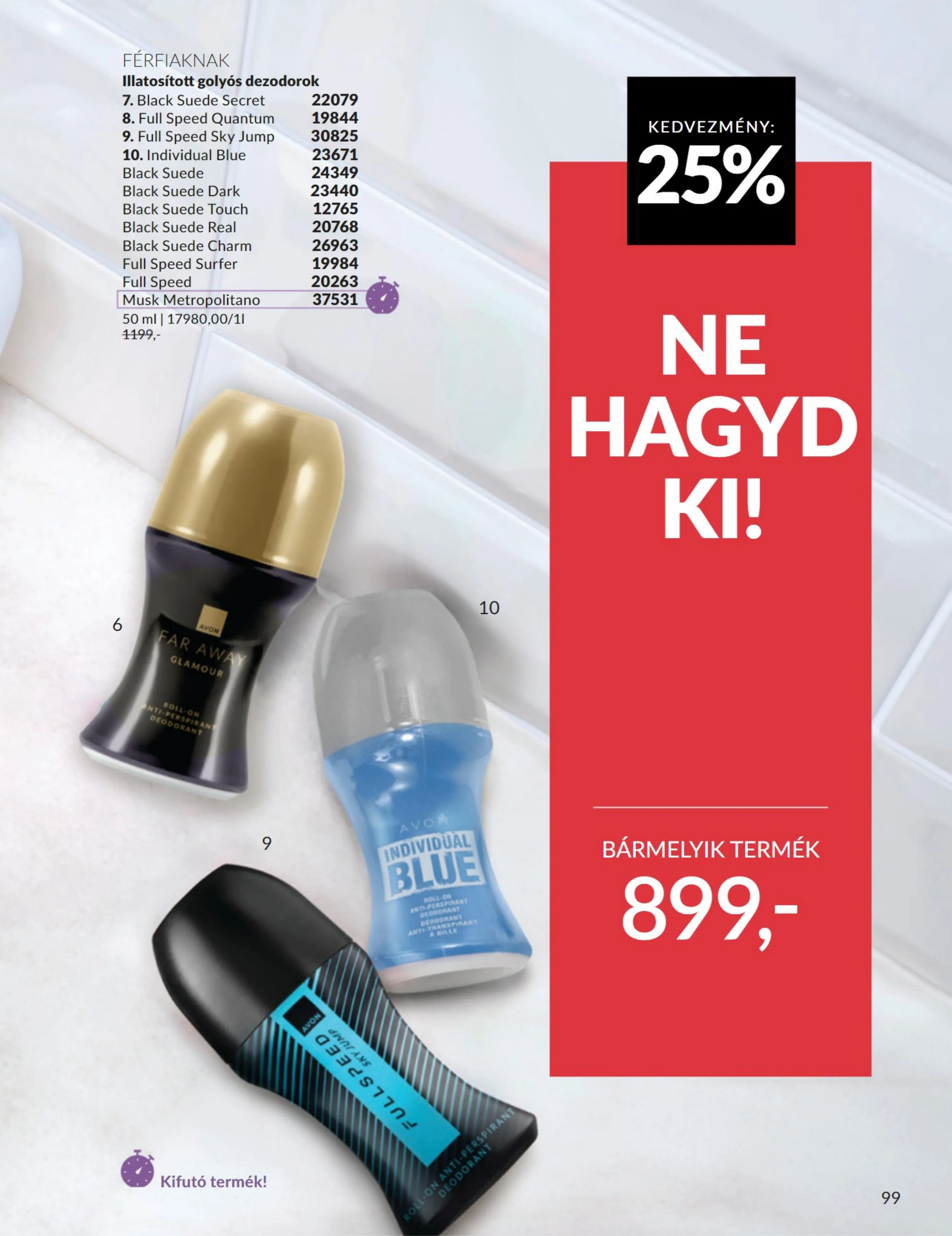 Avon akciós újság 07.01–07.31 – 99. oldal