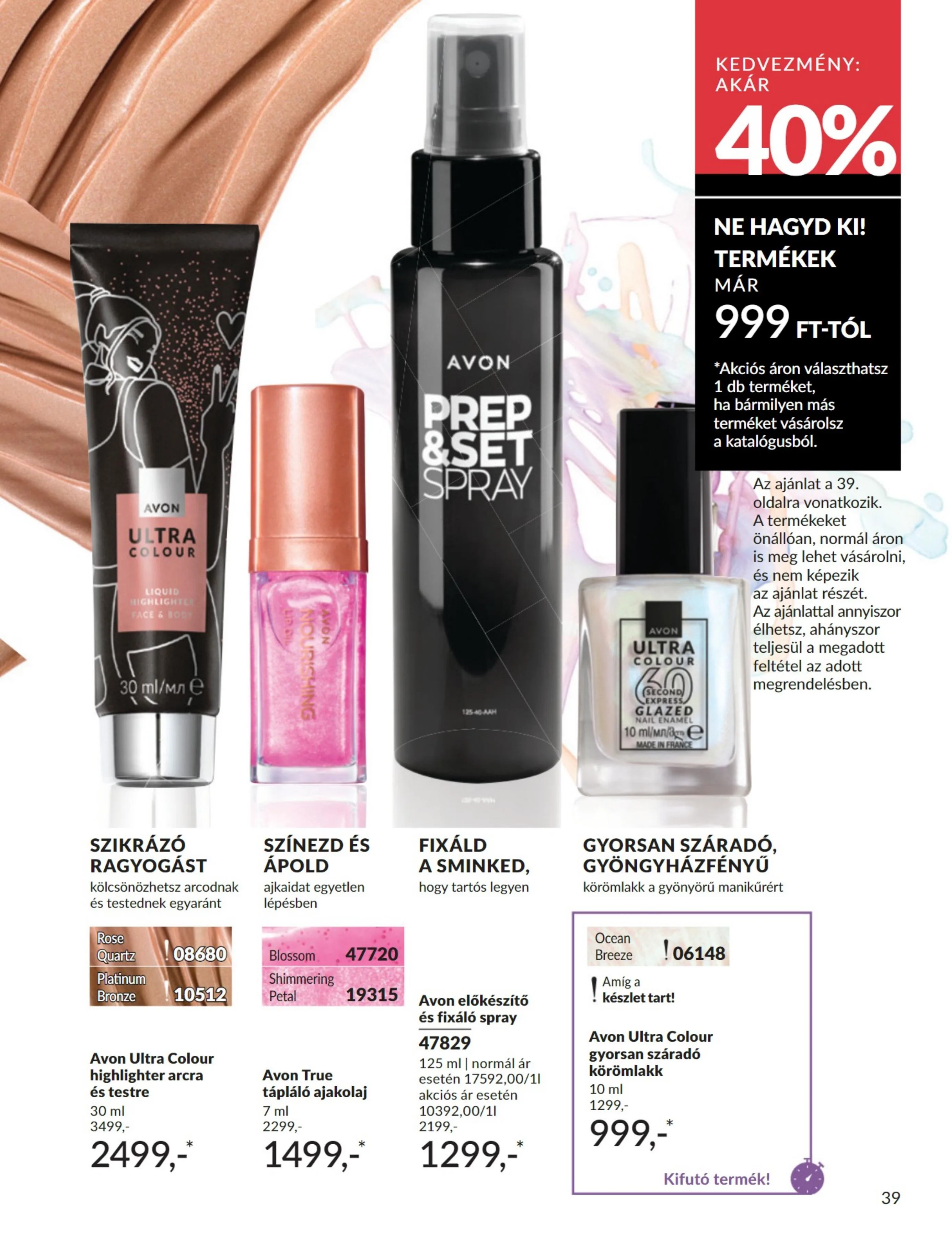 Avon akciós újság 08.01–08.31 – 39. oldal