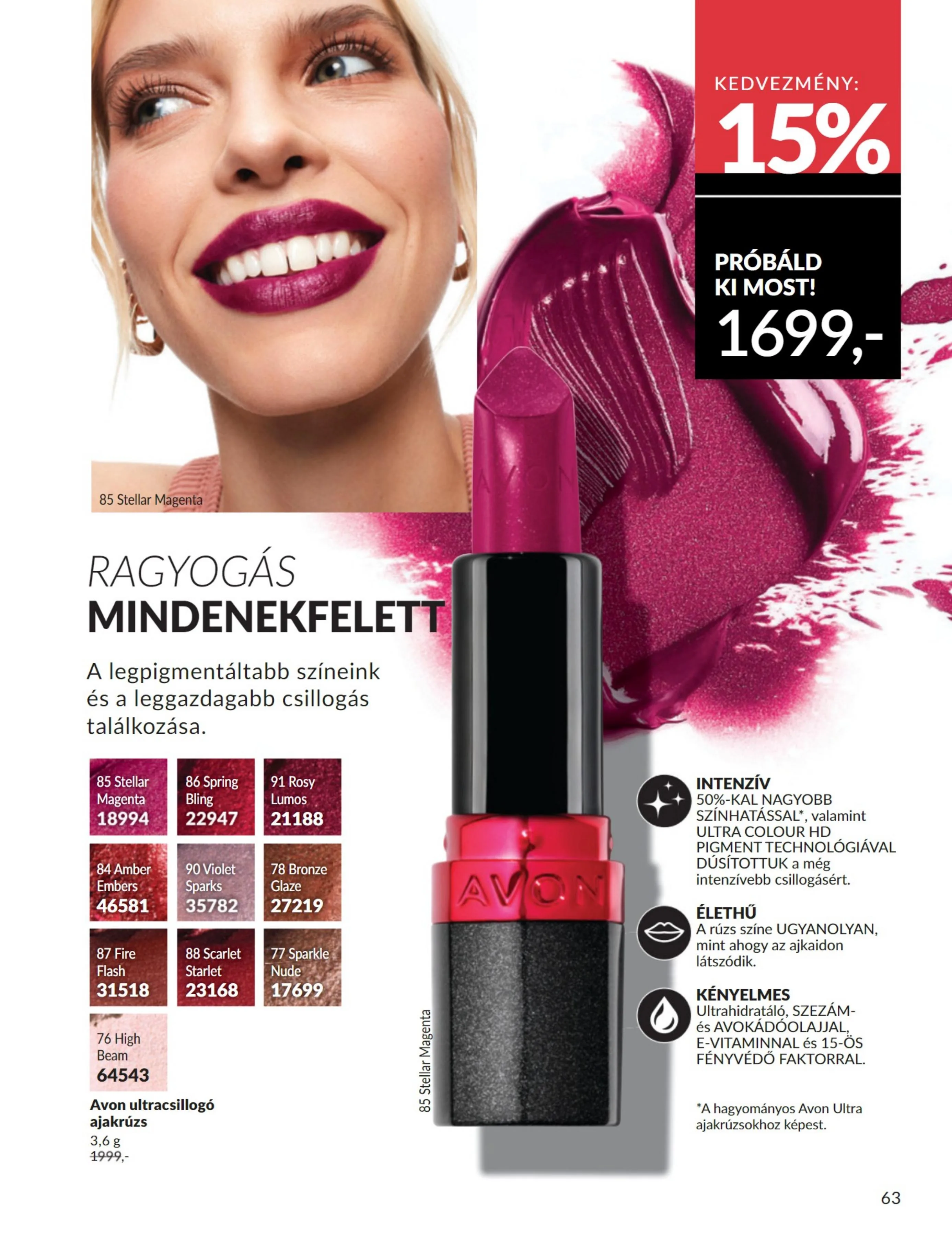 Avon akciós újság 08.01–08.31 – 63. oldal