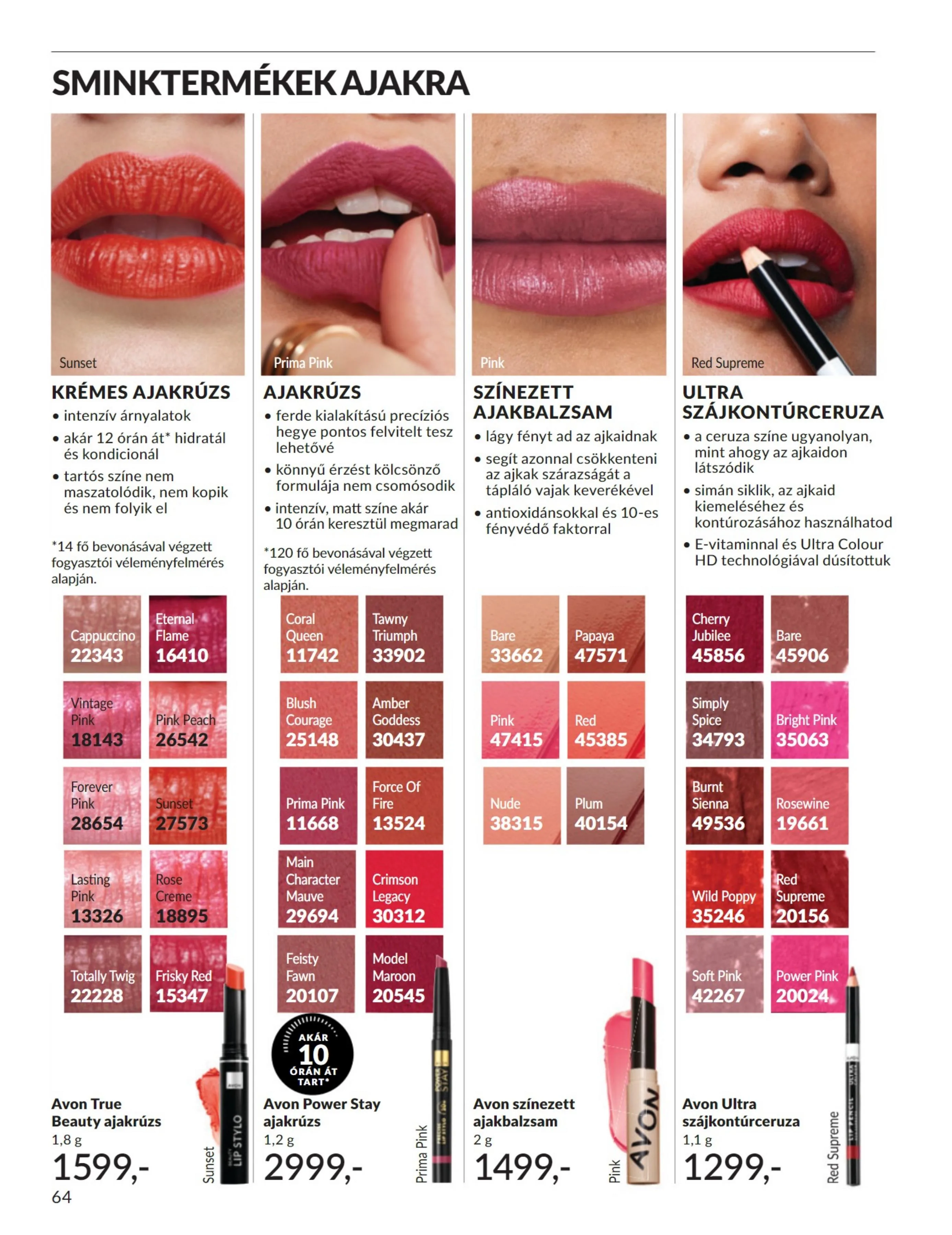 Avon akciós újság 08.01–08.31 – 64. oldal