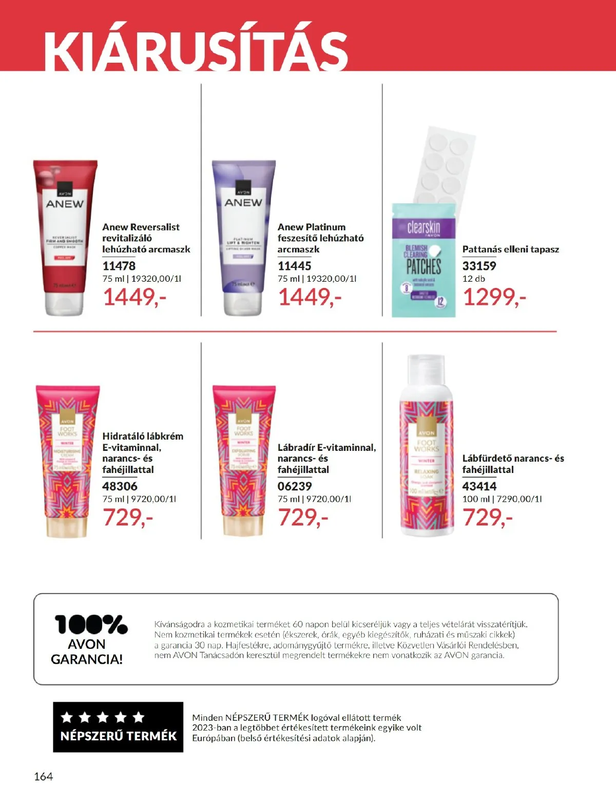 Avon akciós újság 09.01–09.30 – 164. oldal