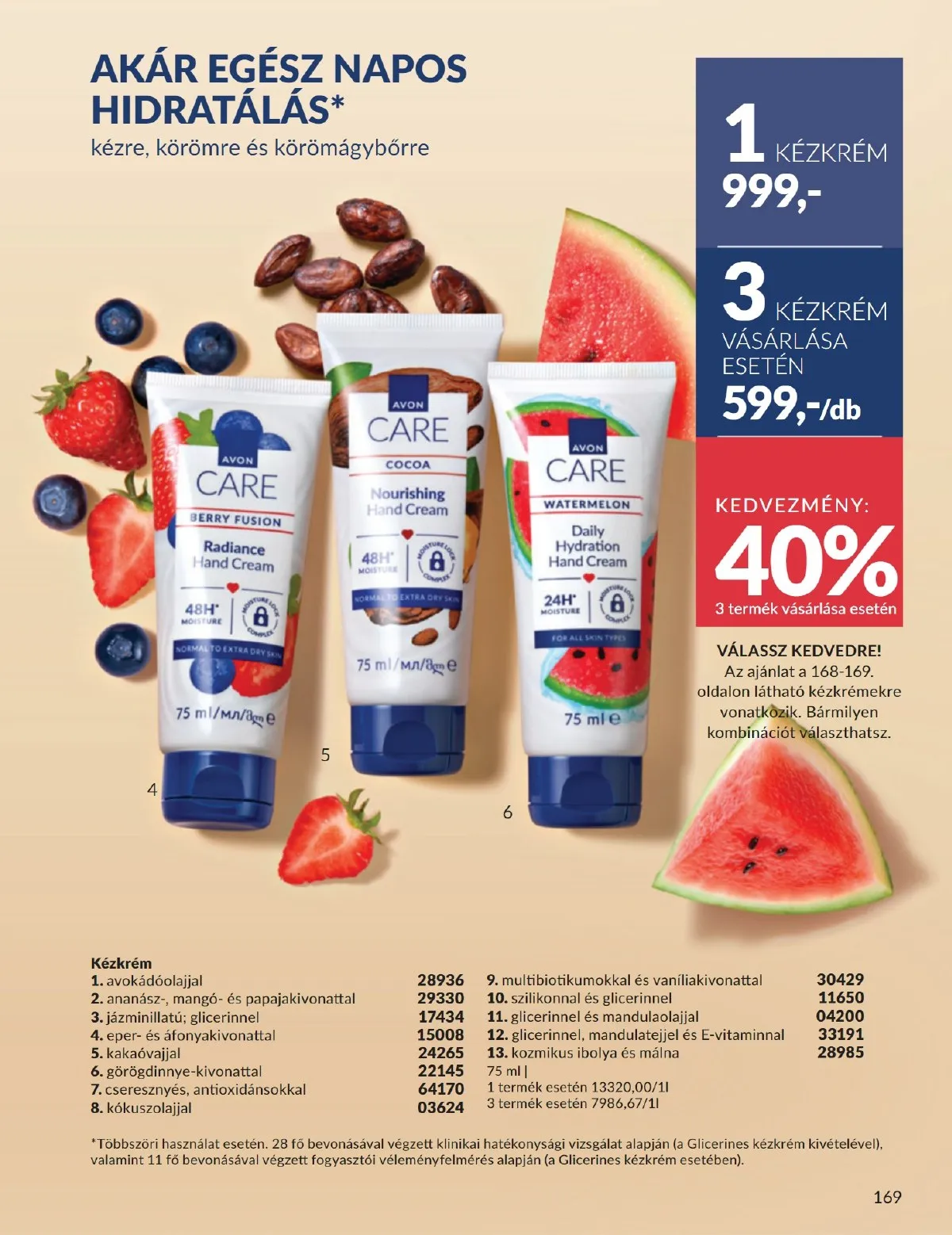 Avon akciós újság 09.01–09.30 – 169. oldal