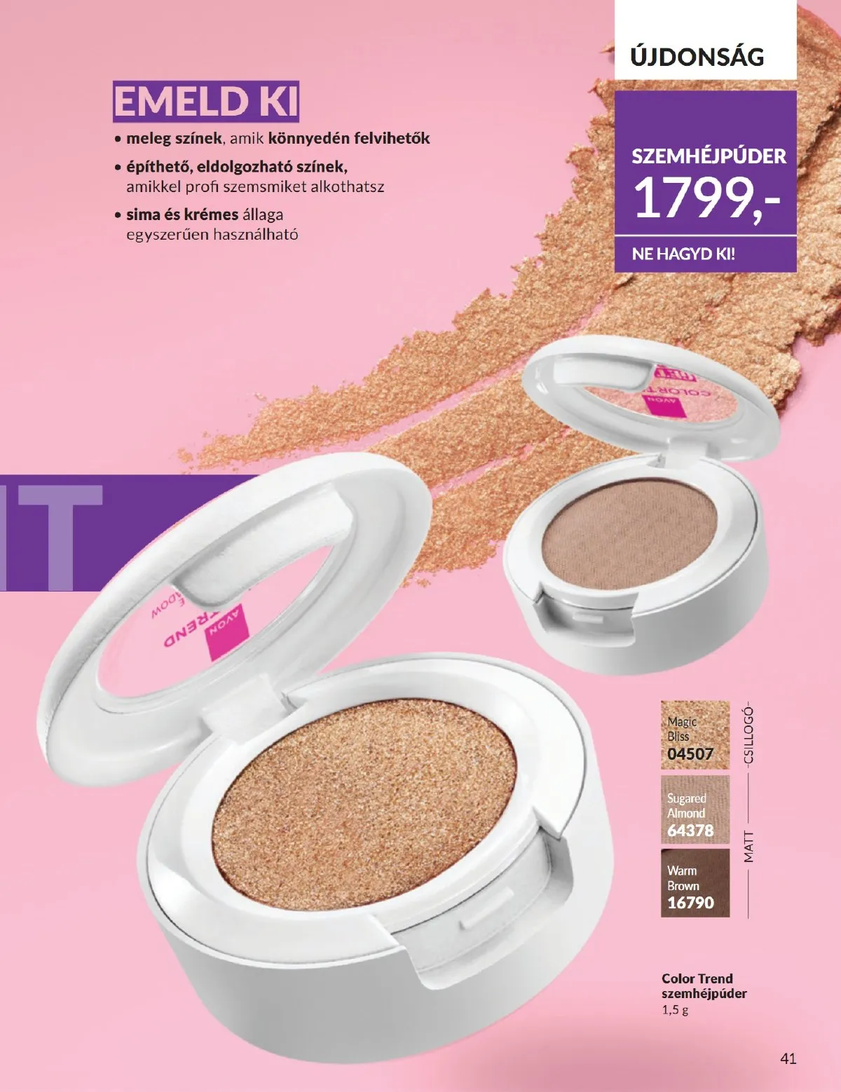 Avon akciós újság 09.01–09.30 – 41. oldal