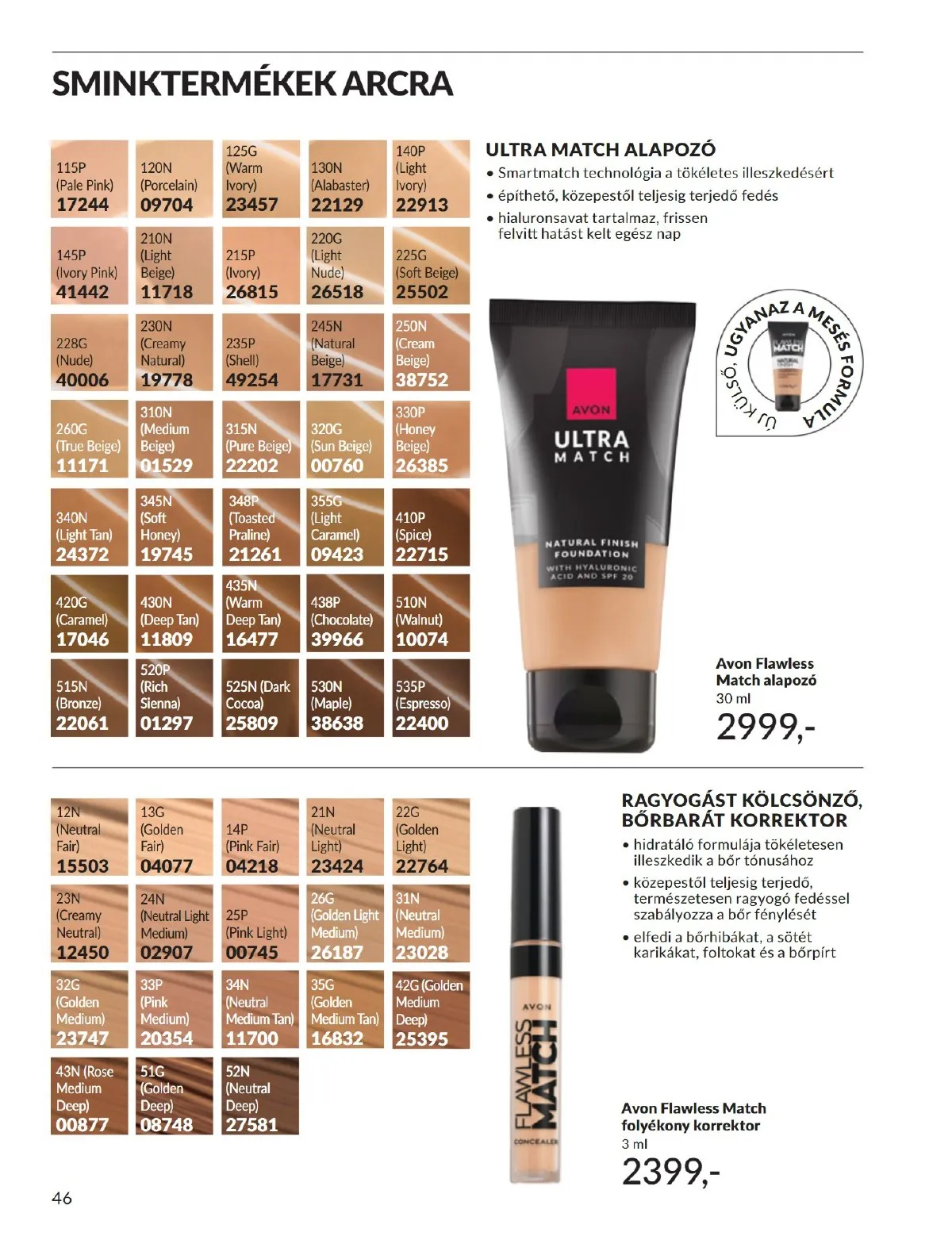Avon akciós újság 09.01–09.30 – 46. oldal