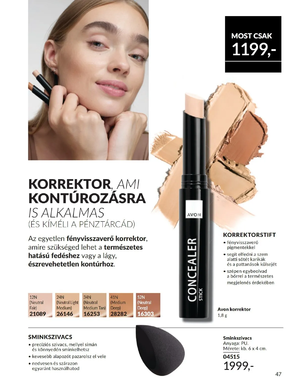 Avon akciós újság 09.01–09.30 – 47. oldal