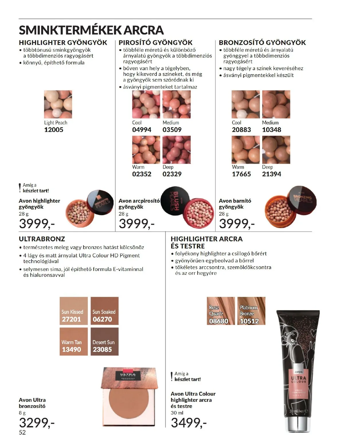 Avon akciós újság 09.01–09.30 – 52. oldal