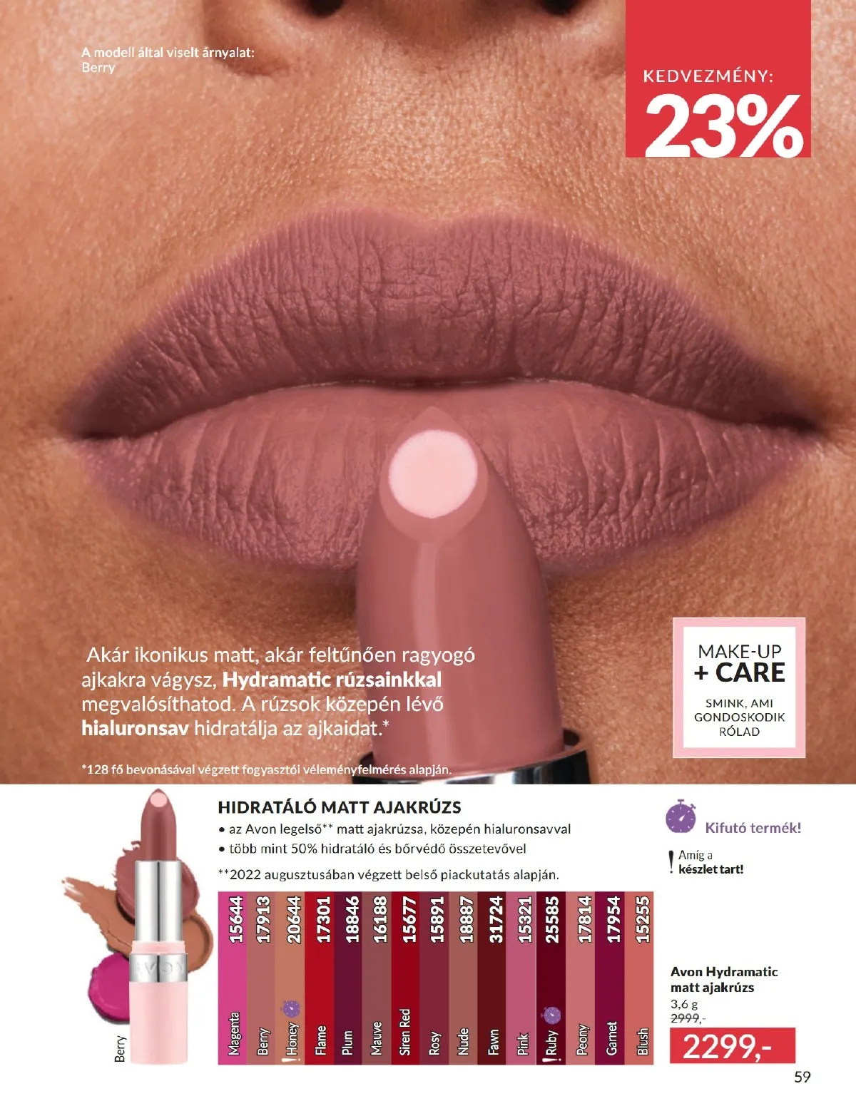 Avon akciós újság 09.01–09.30 – 59. oldal