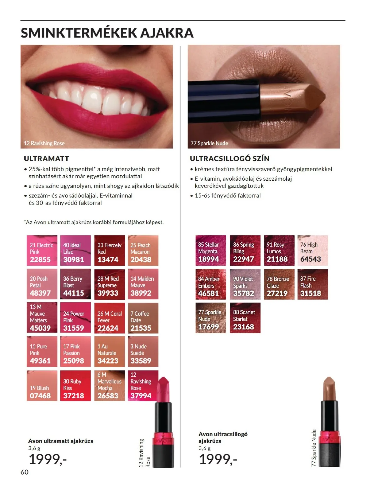 Avon akciós újság 09.01–09.30 – 60. oldal