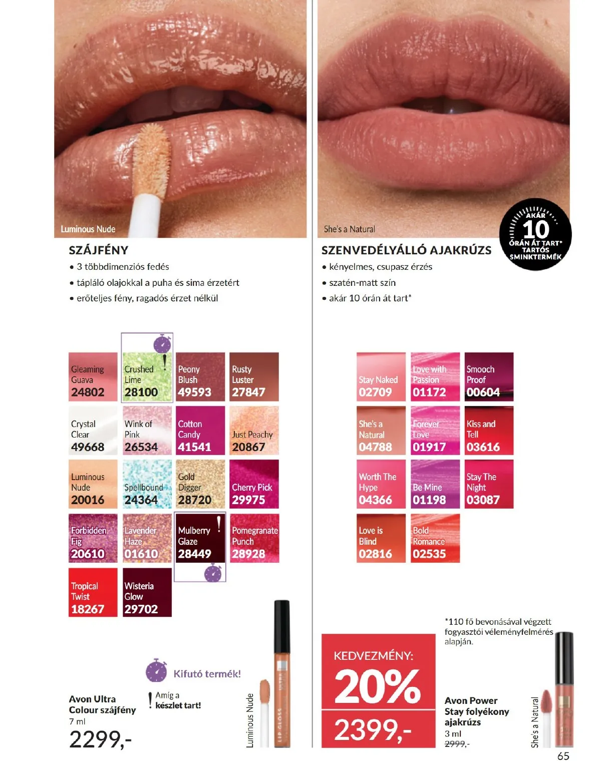 Avon akciós újság 09.01–09.30 – 65. oldal