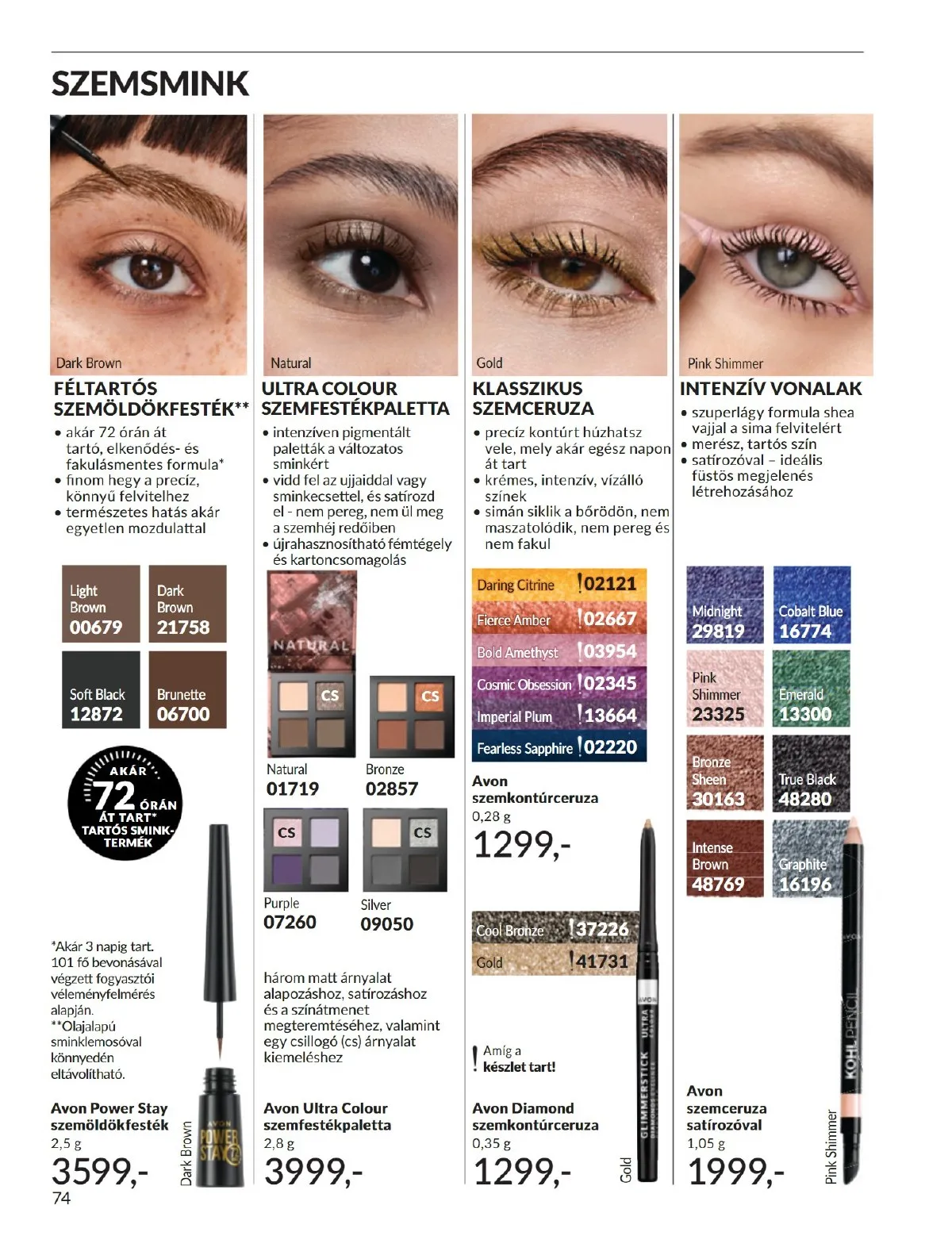 Avon akciós újság 09.01–09.30 – 74. oldal