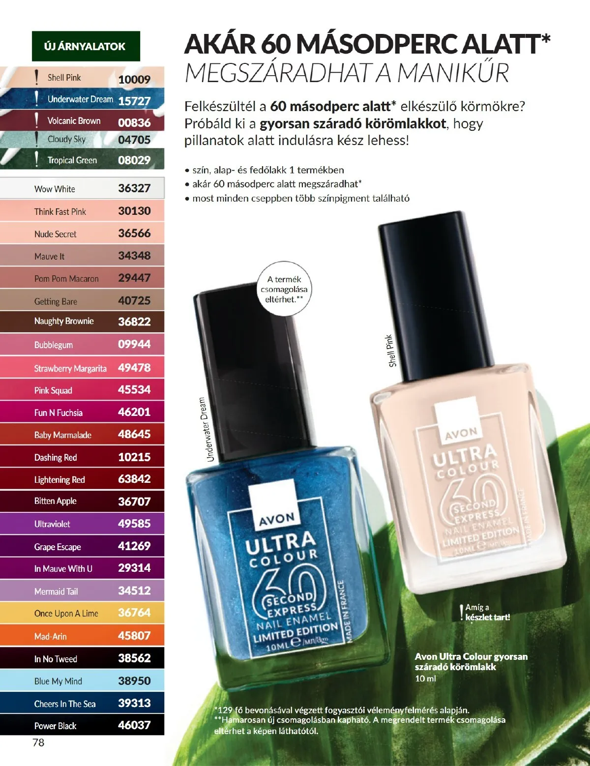 Avon akciós újság 09.01–09.30 – 78. oldal