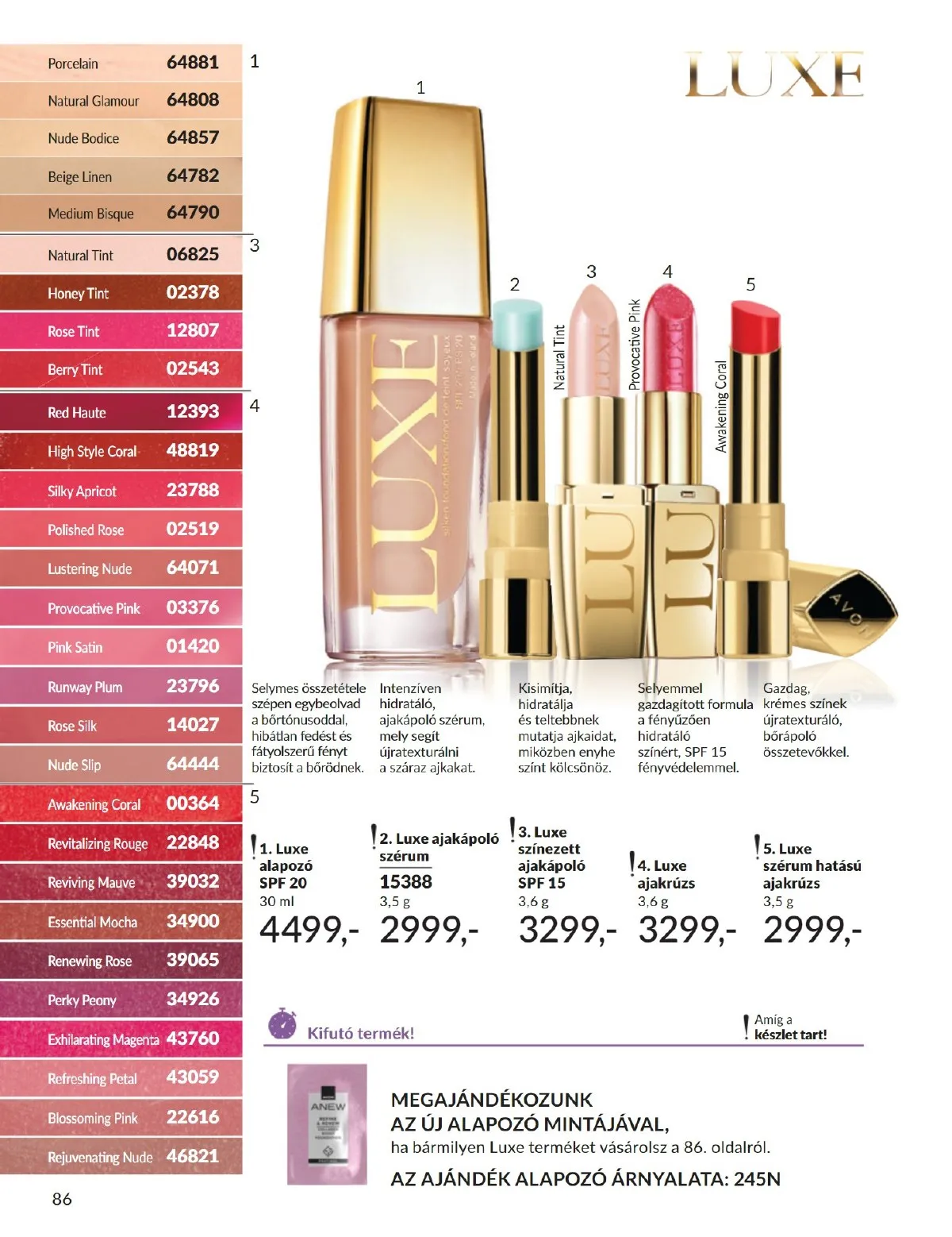 Avon akciós újság 09.01–09.30 – 86. oldal
