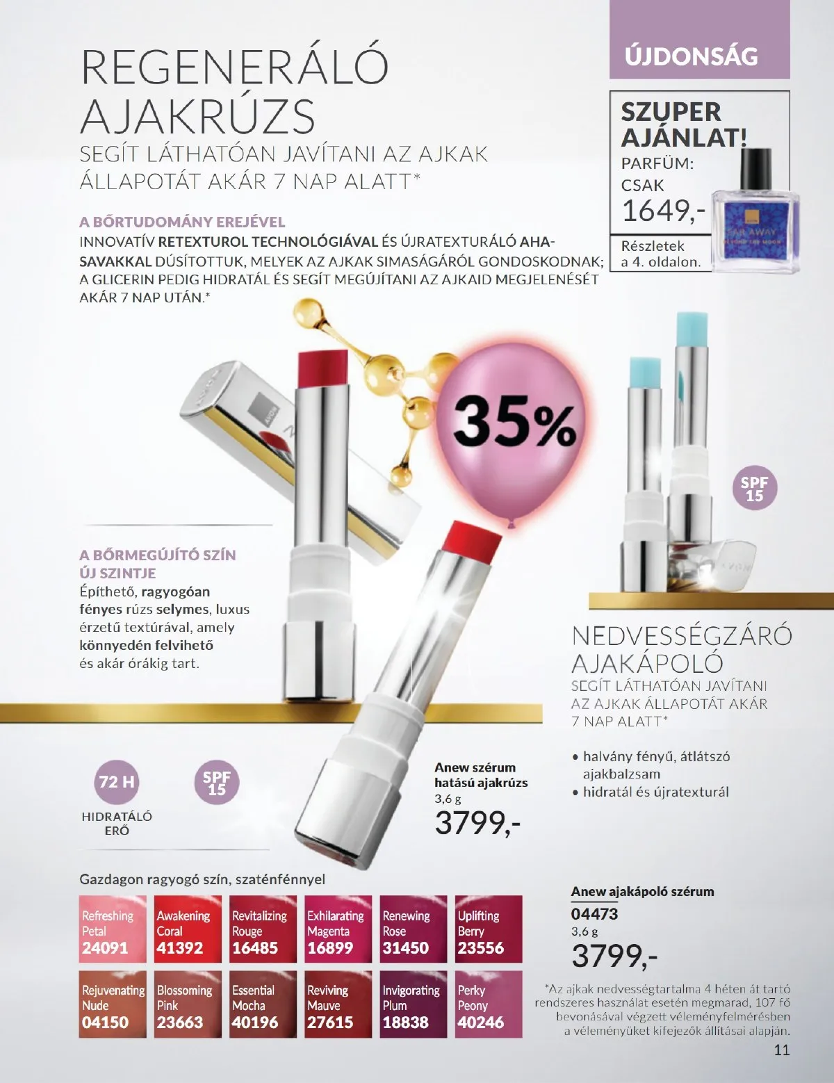 Avon akciós újság 10.01–10.31 – 11. oldal
