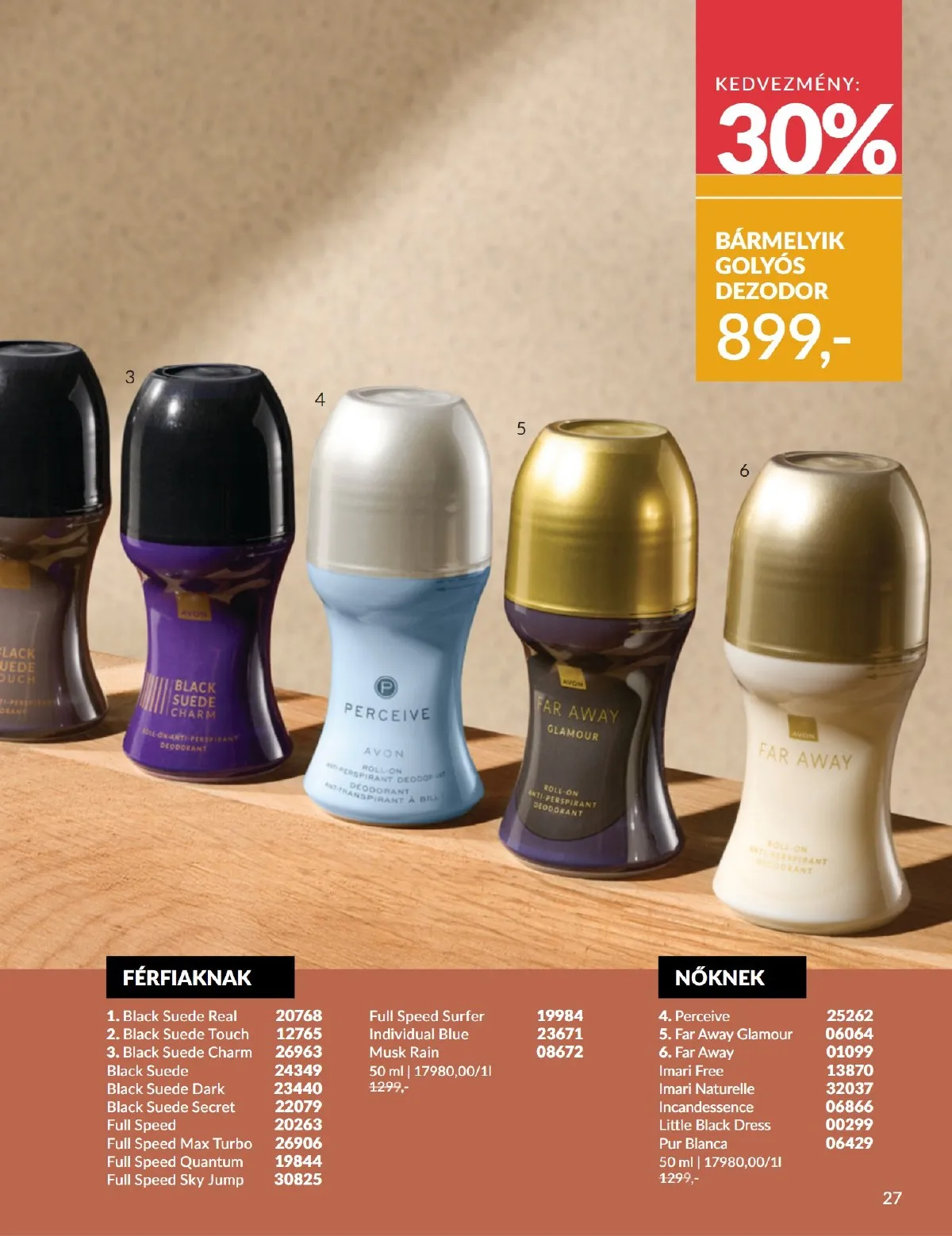 Avon akciós újság 10.01–10.31 – 27. oldal