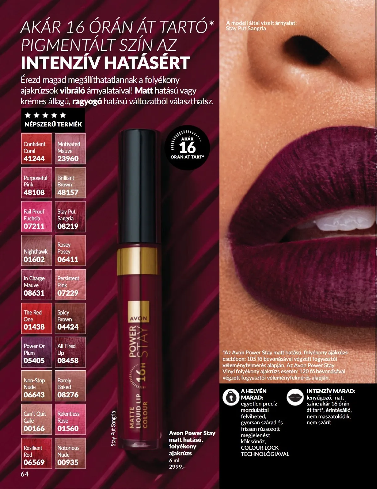 Avon akciós újság 10.01–10.31 – 64. oldal