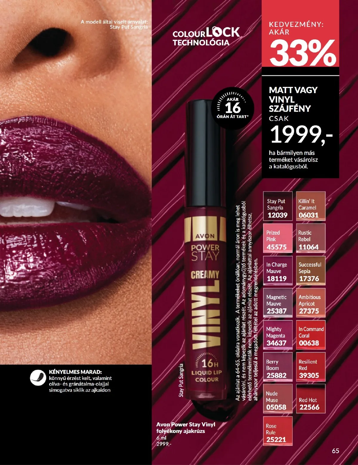 Avon akciós újság 10.01–10.31 – 65. oldal