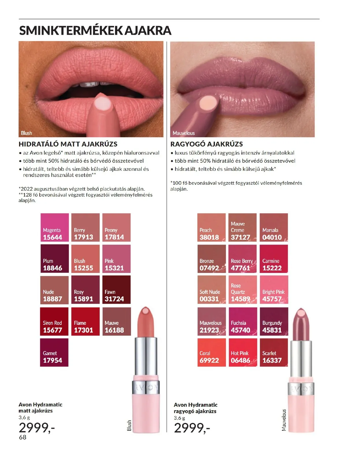 Avon akciós újság 10.01–10.31 – 68. oldal