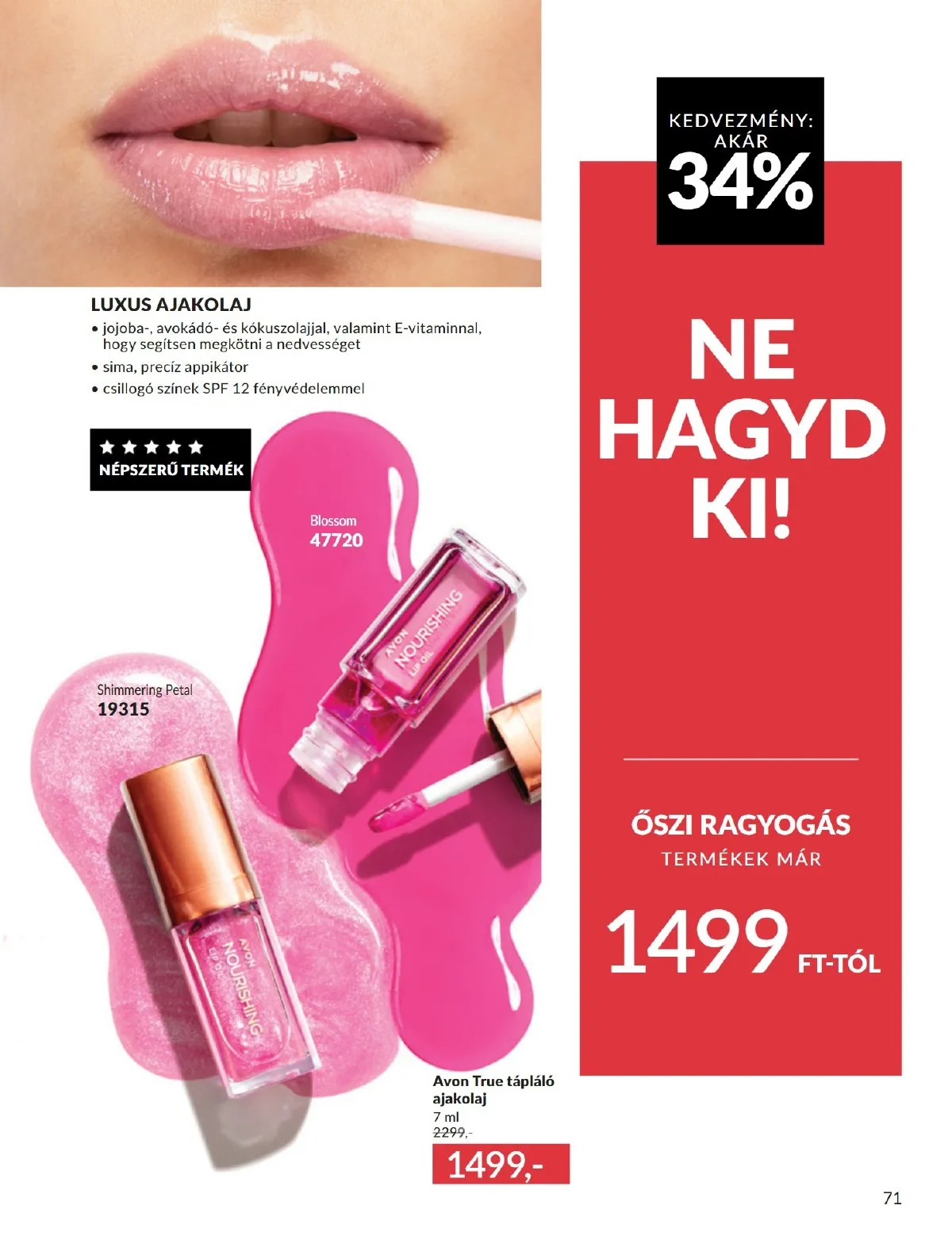 Avon akciós újság 10.01–10.31 – 71. oldal