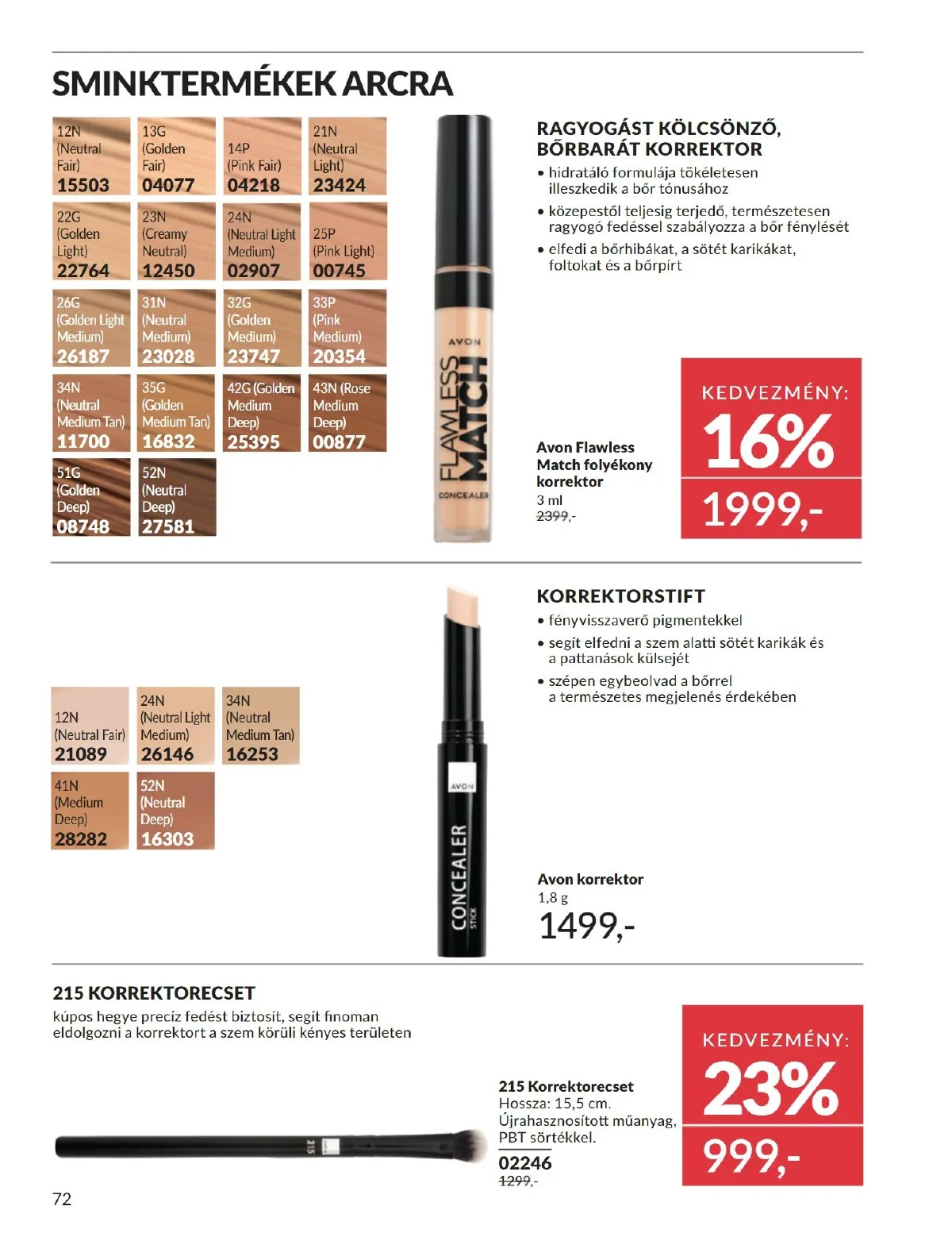 Avon akciós újság 10.01–10.31 – 72. oldal