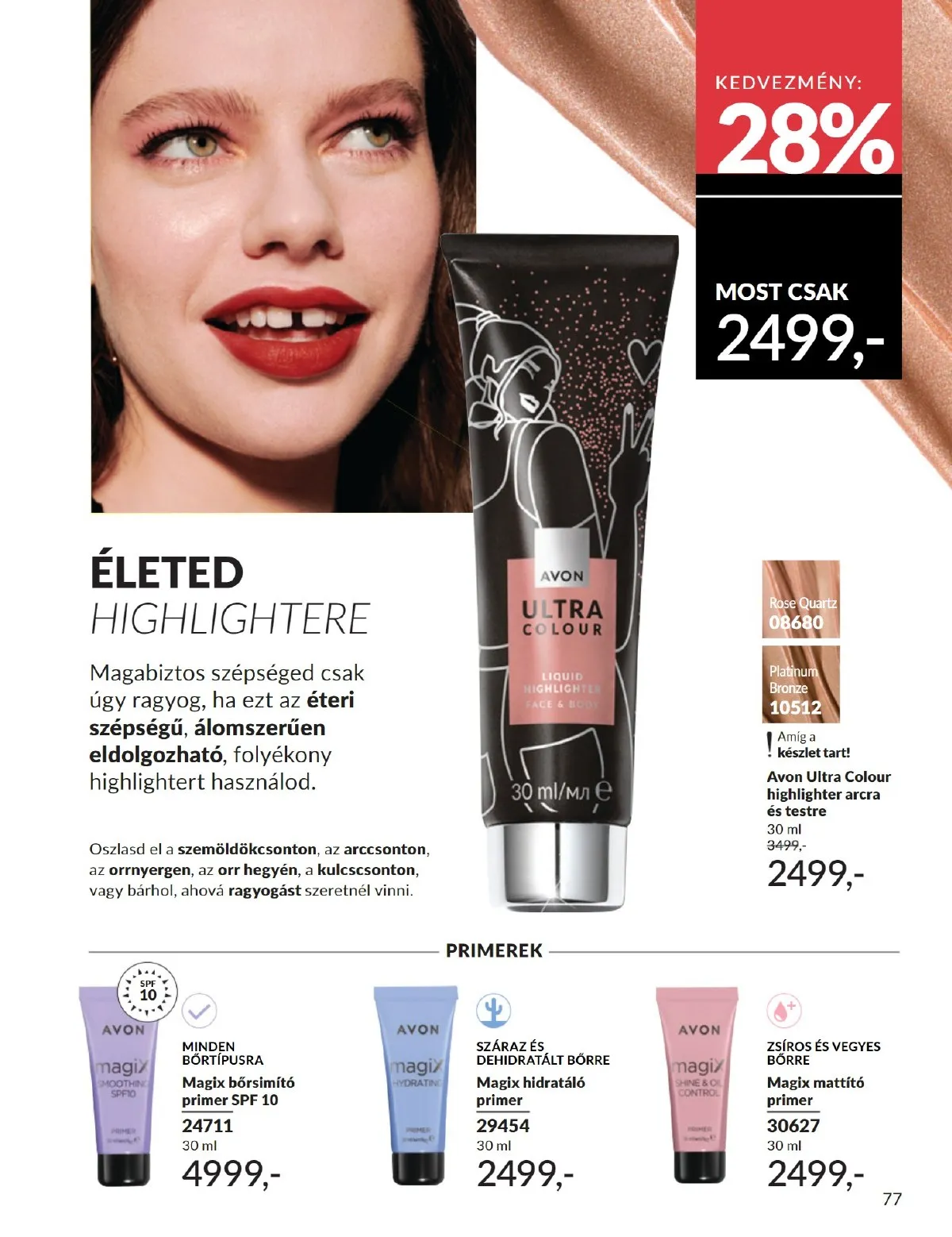 Avon akciós újság 10.01–10.31 – 77. oldal