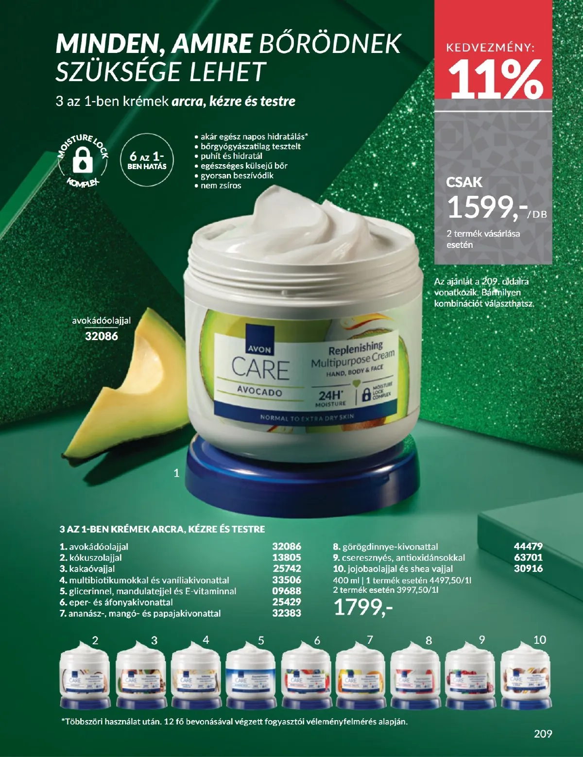 Avon akciós újság 11.01–11.30 – 209. oldal