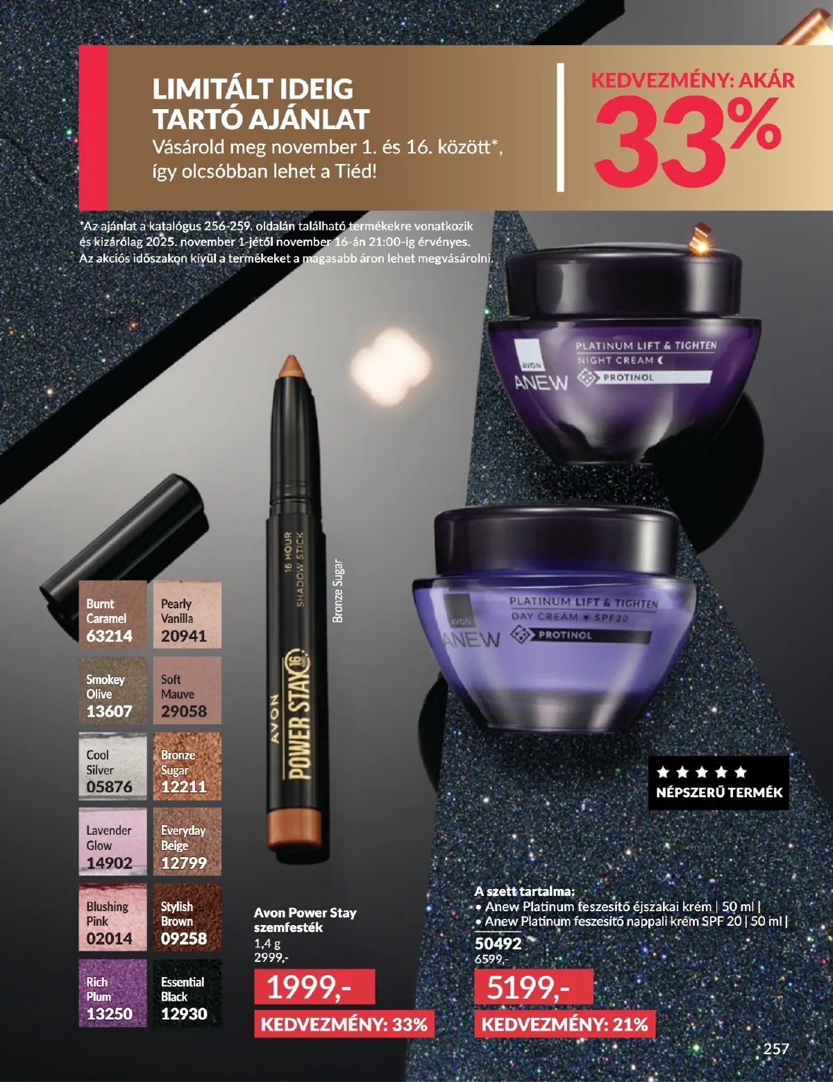 Avon akciós újság 11.01–11.30 – 257. oldal