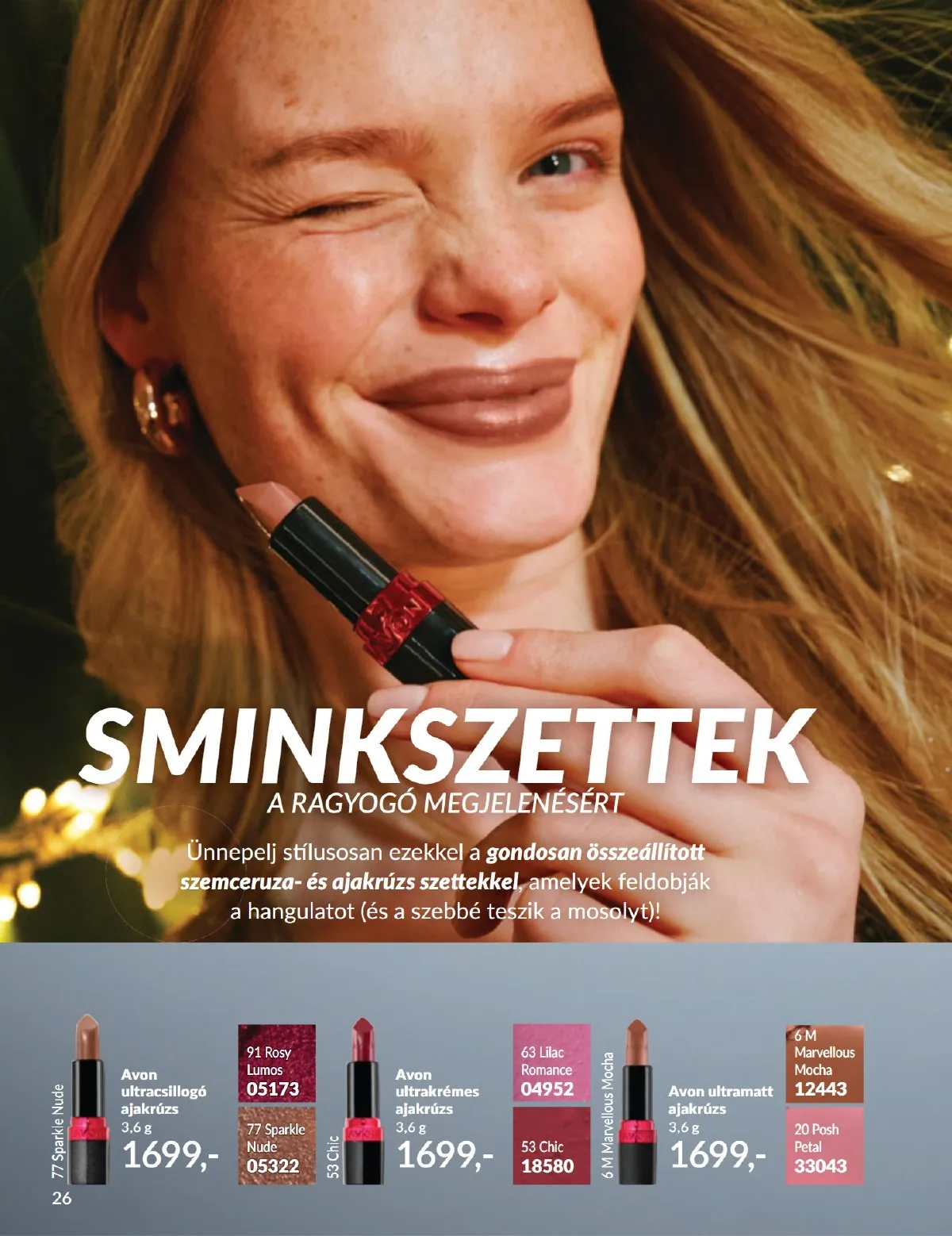 Avon akciós újság 11.01–11.30 – 26. oldal