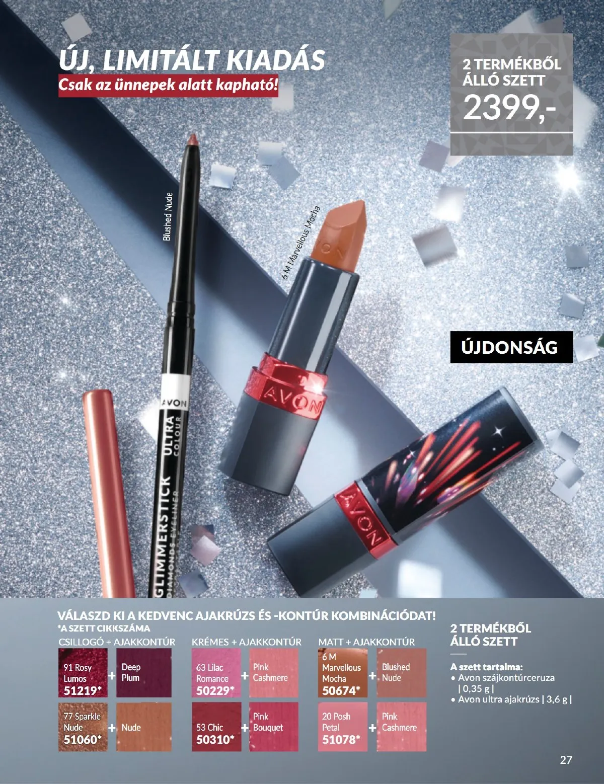 Avon akciós újság 11.01–11.30 – 27. oldal
