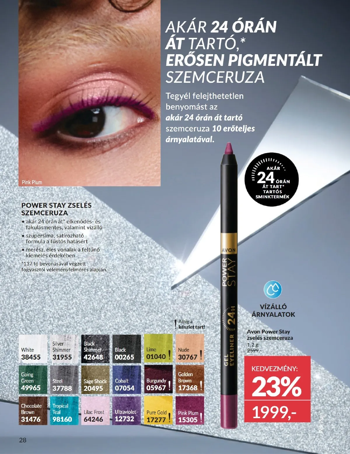 Avon akciós újság 11.01–11.30 – 28. oldal