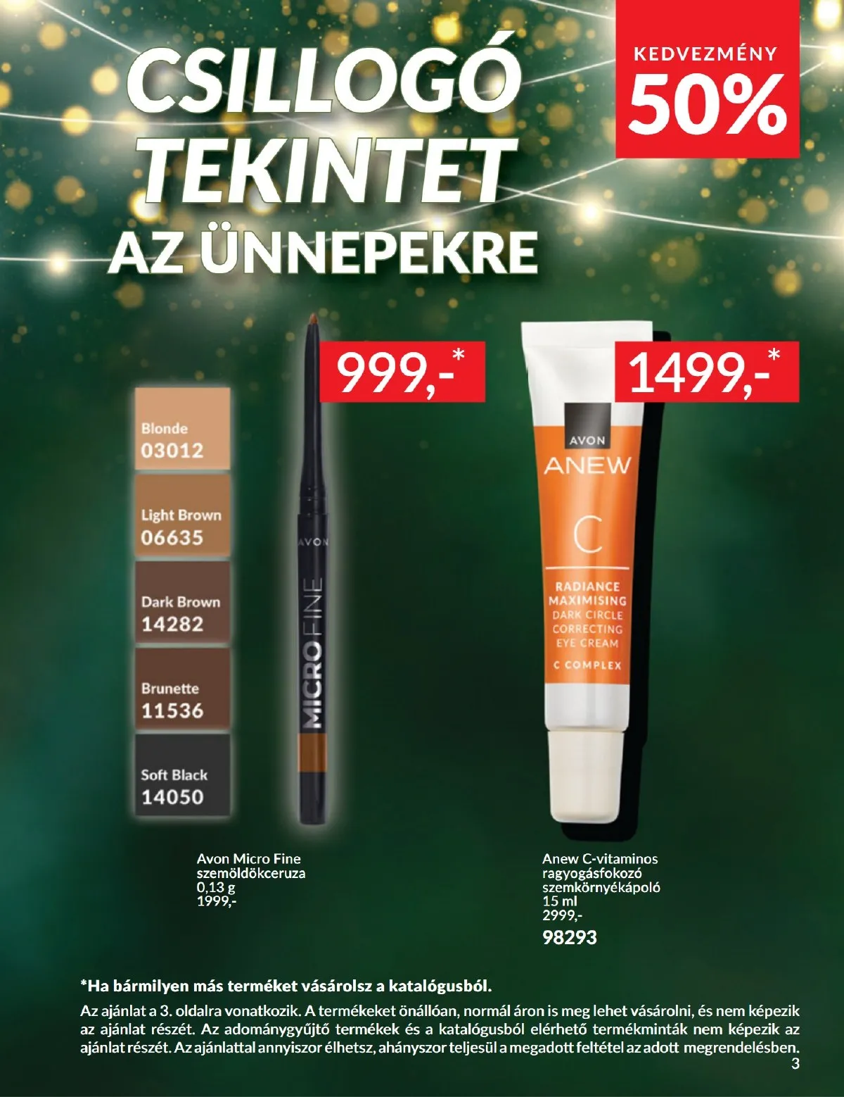 Avon akciós újság 11.01–11.30 – 3. oldal