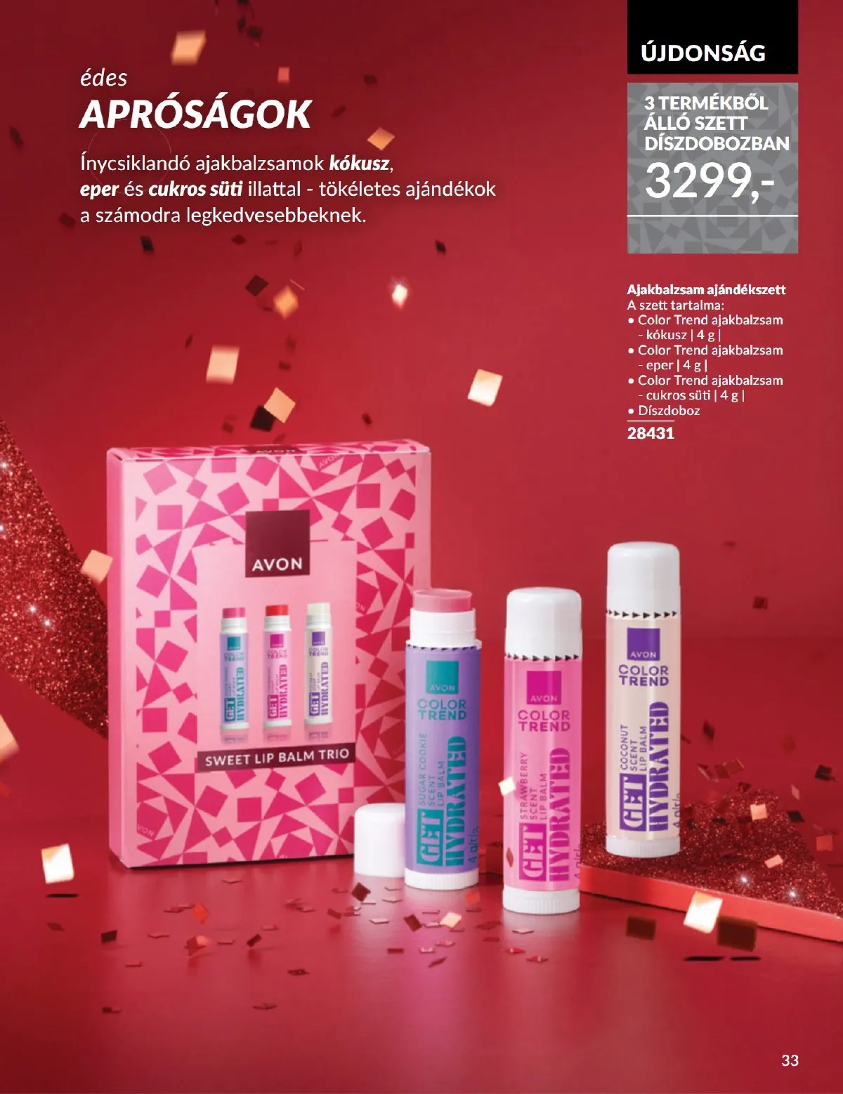 Avon akciós újság 11.01–11.30 – 33. oldal