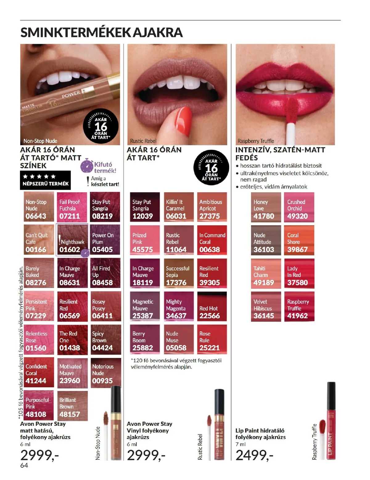 Avon akciós újság 11.01–11.30 – 64. oldal
