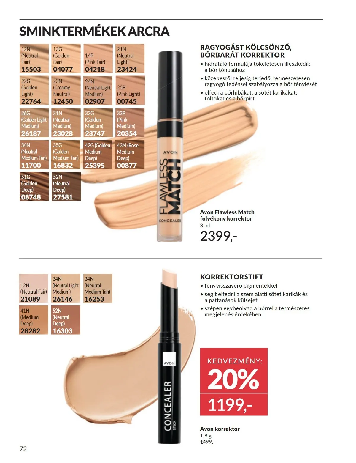 Avon akciós újság 11.01–11.30 – 72. oldal