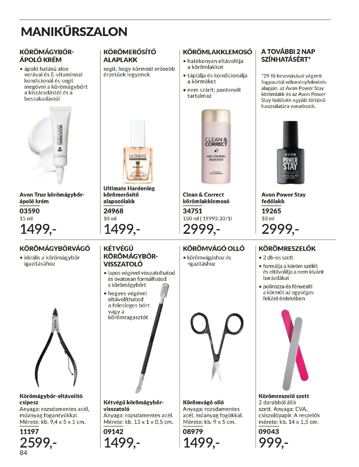 Avon akciós újság 11.01–11.30 – 84. oldal