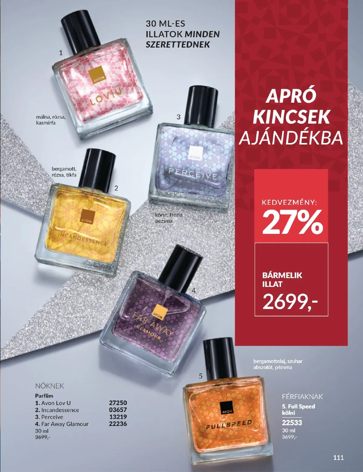 Avon akciós újság 12.01–12.31 – 111. oldal