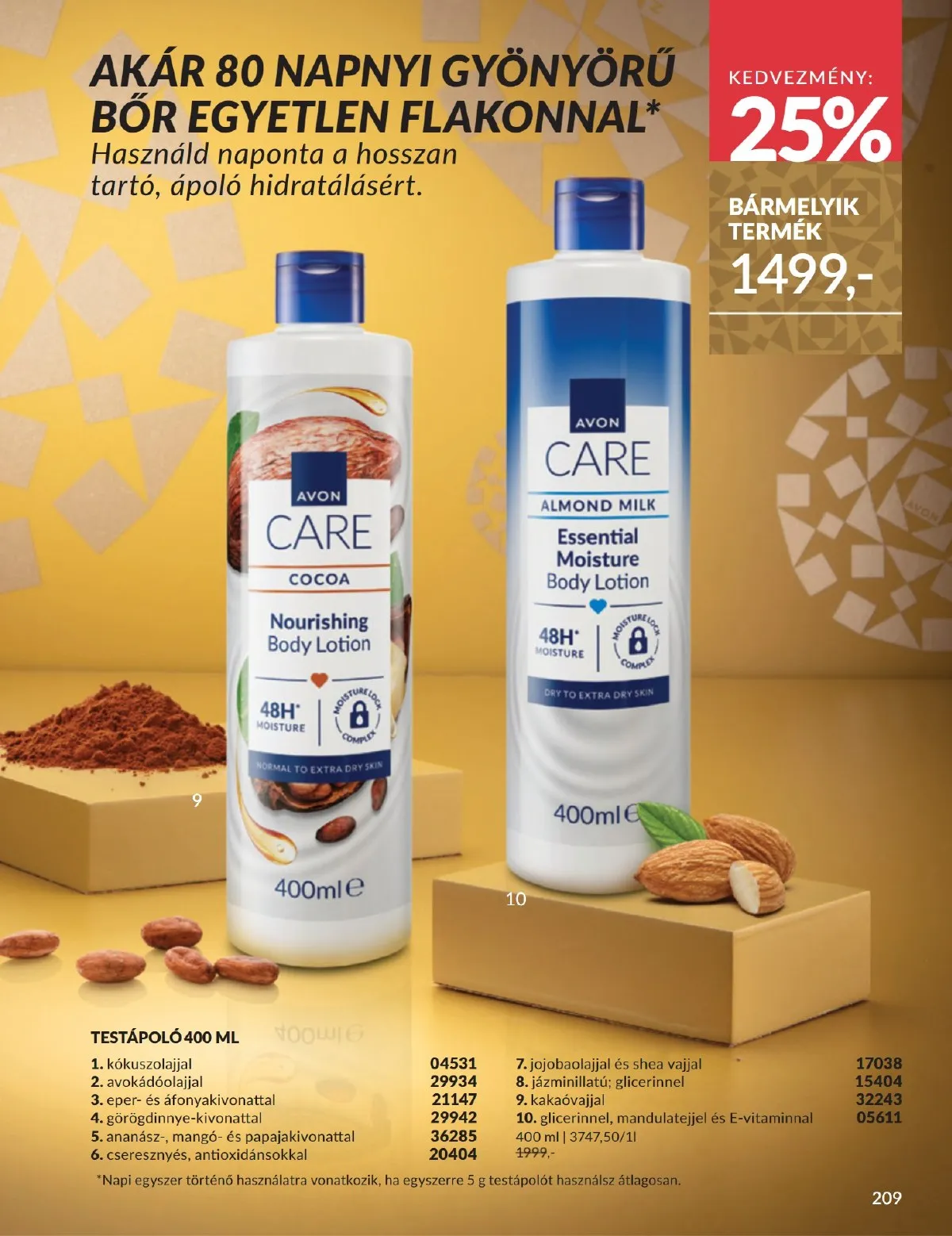 Avon akciós újság 12.01–12.31 – 209. oldal