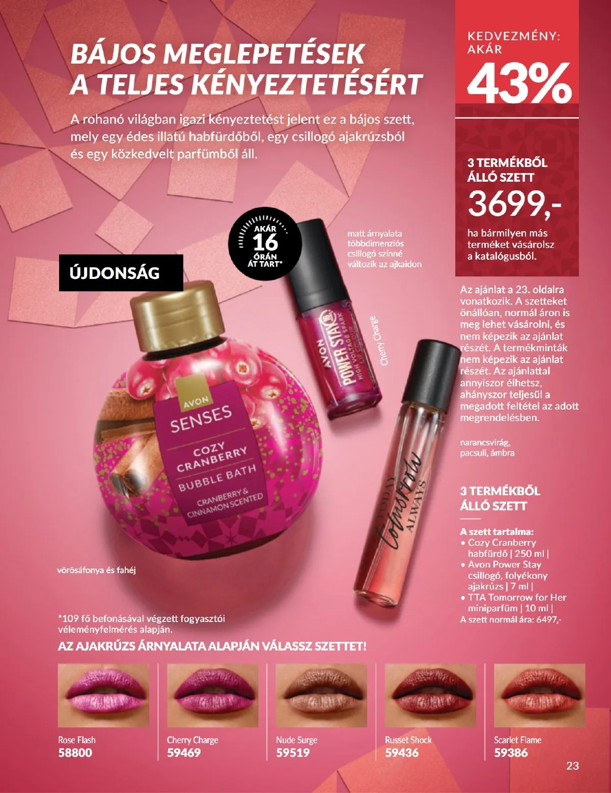 Avon akciós újság 12.01–12.31 – 23. oldal