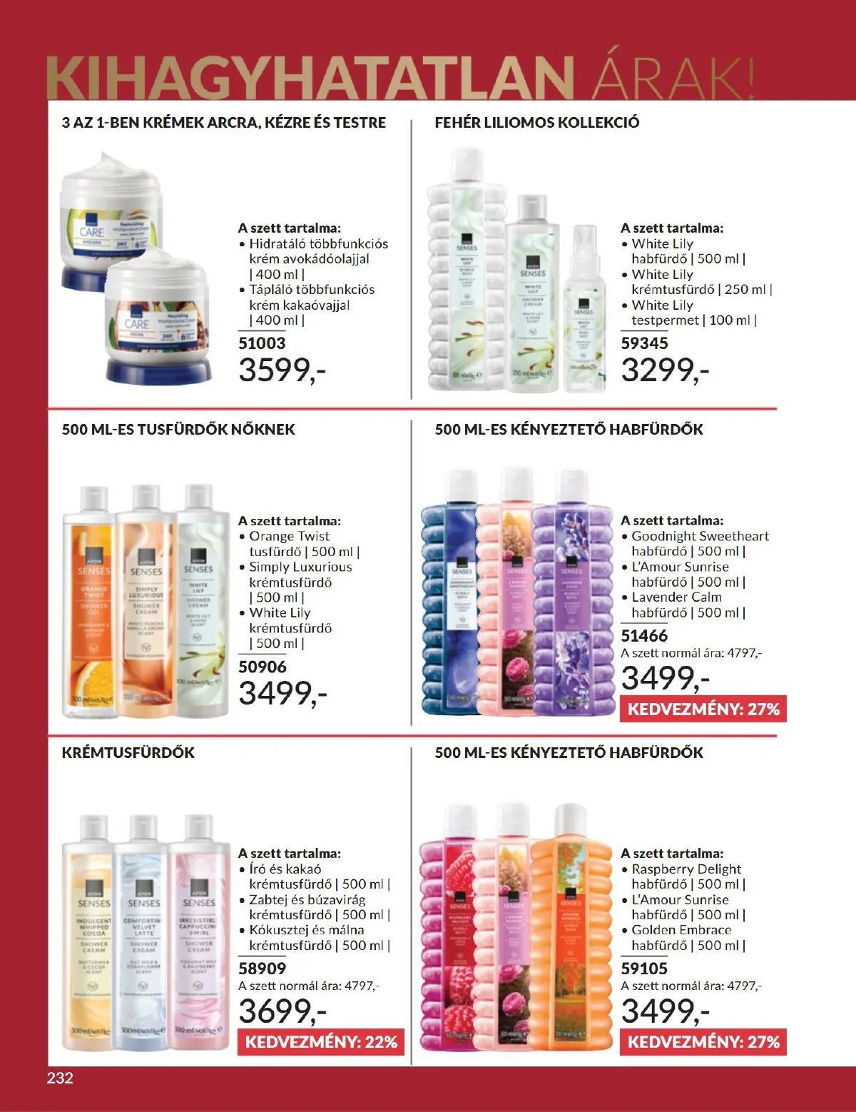 Avon akciós újság 12.01–12.31 – 232. oldal
