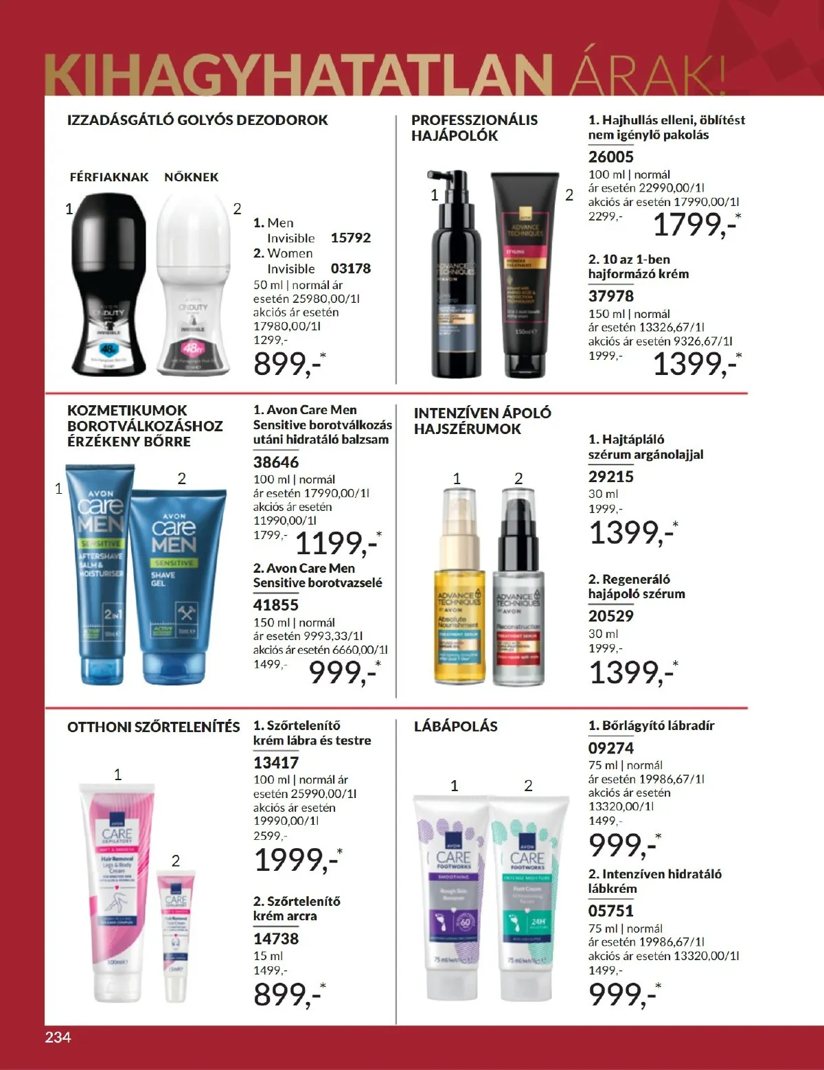 Avon akciós újság 12.01–12.31 – 234. oldal