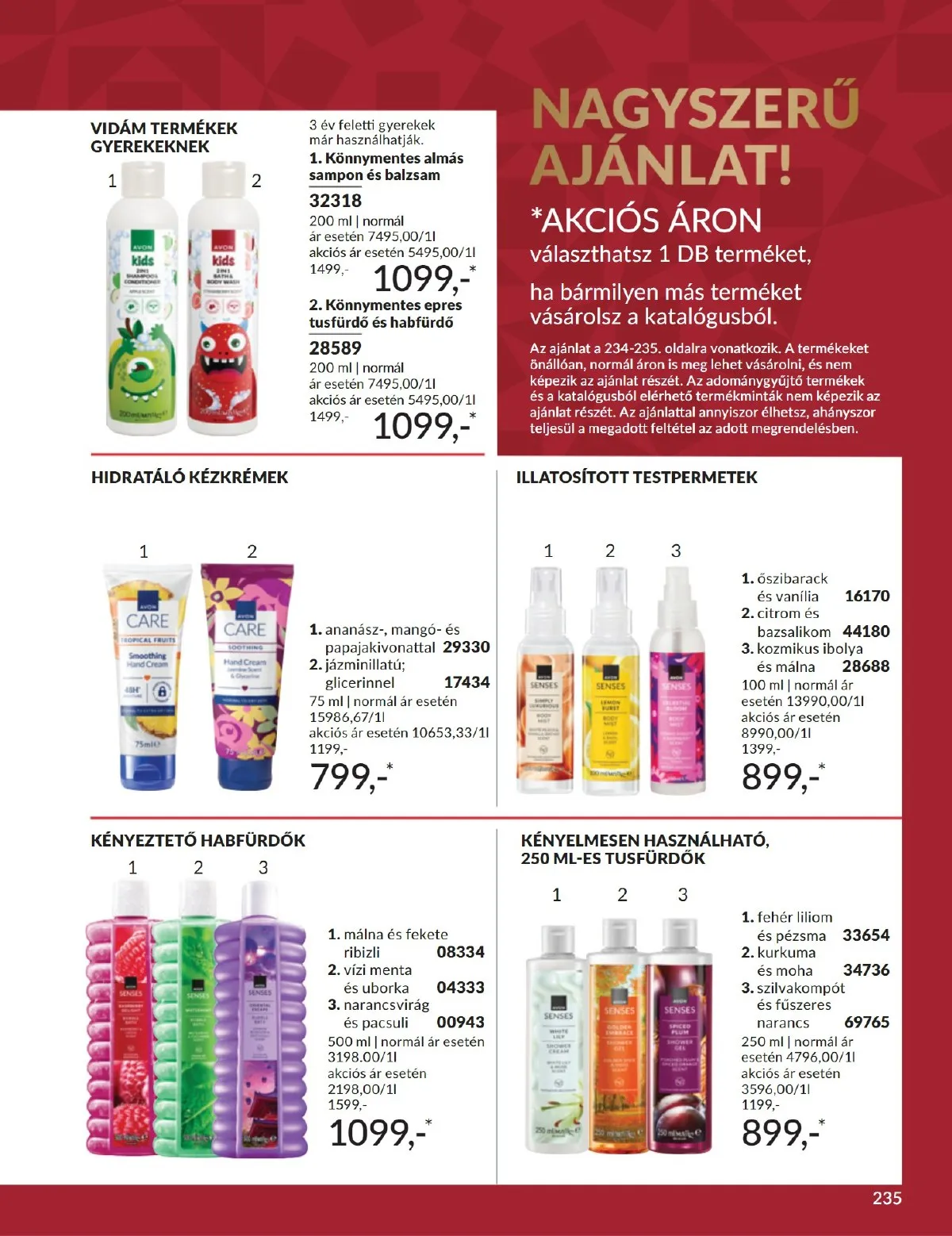 Avon akciós újság 12.01–12.31 – 235. oldal