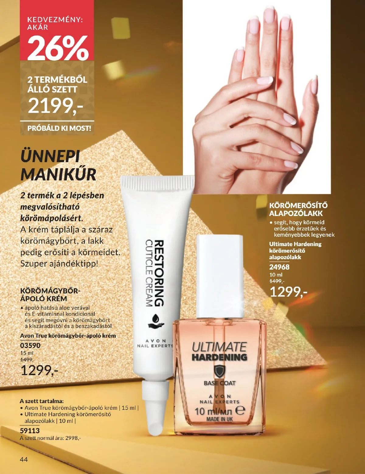 Avon akciós újság 12.01–12.31 – 44. oldal