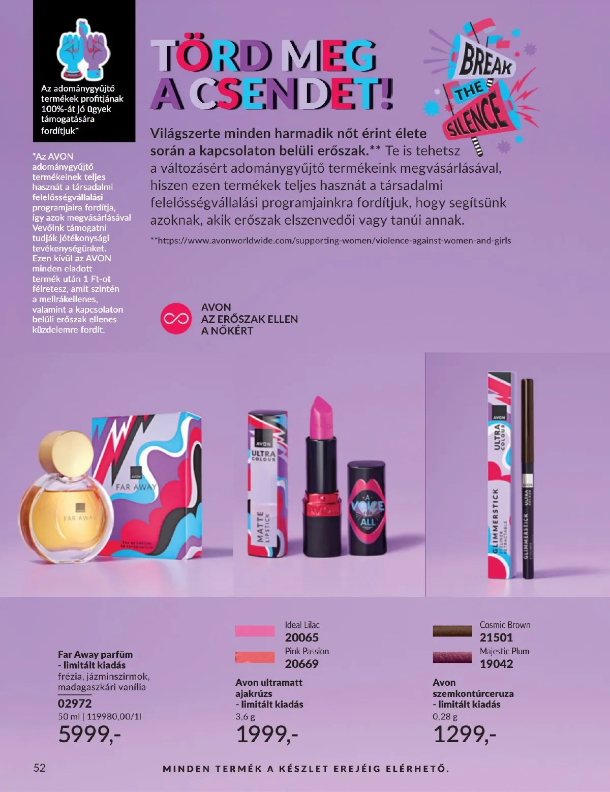 Avon akciós újság 12.01–12.31 – 52. oldal