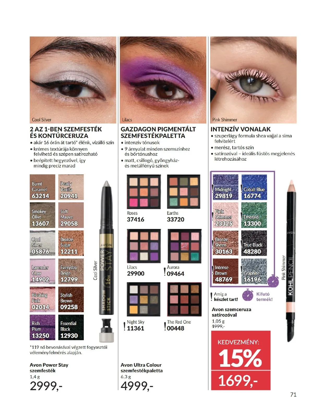 Avon akciós újság 12.01–12.31 – 71. oldal