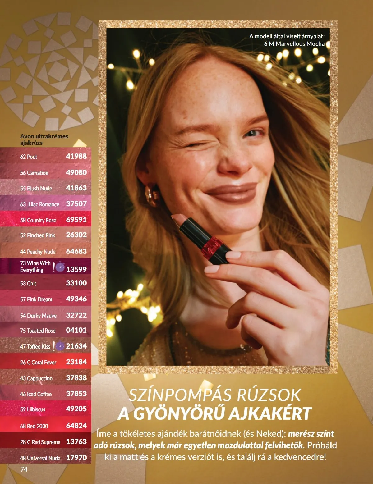 Avon akciós újság 12.01–12.31 – 74. oldal