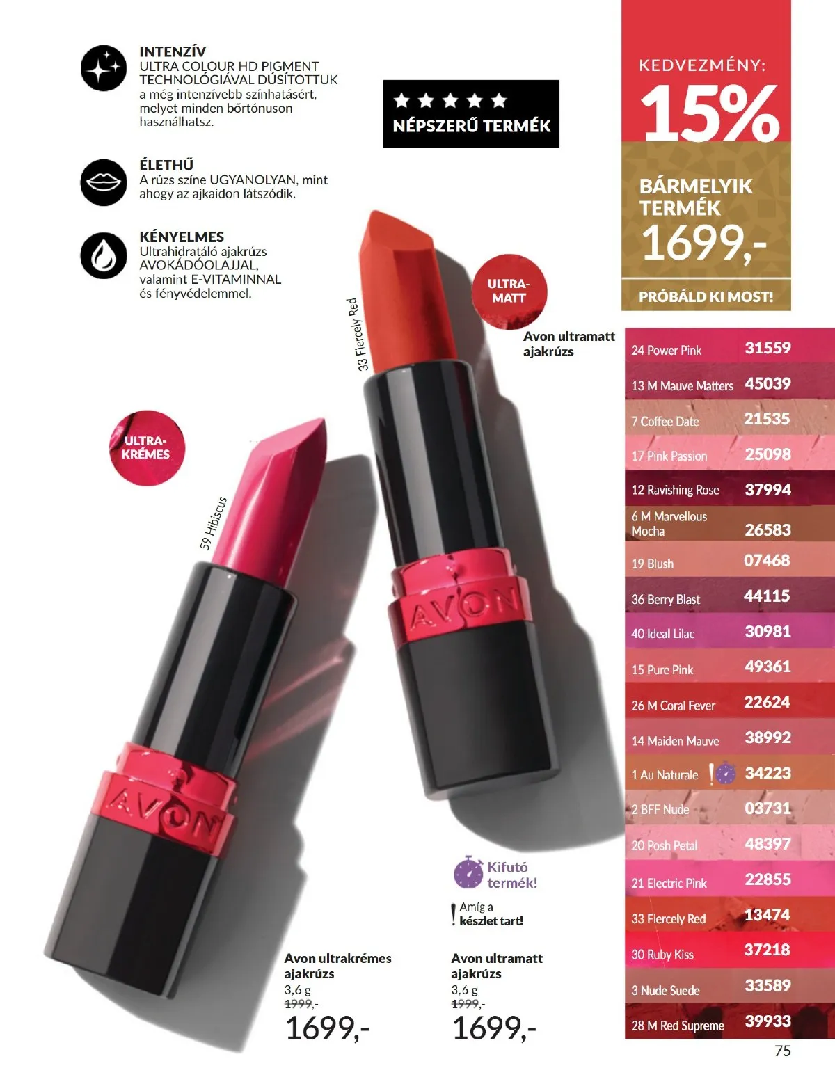 Avon akciós újság 12.01–12.31 – 75. oldal