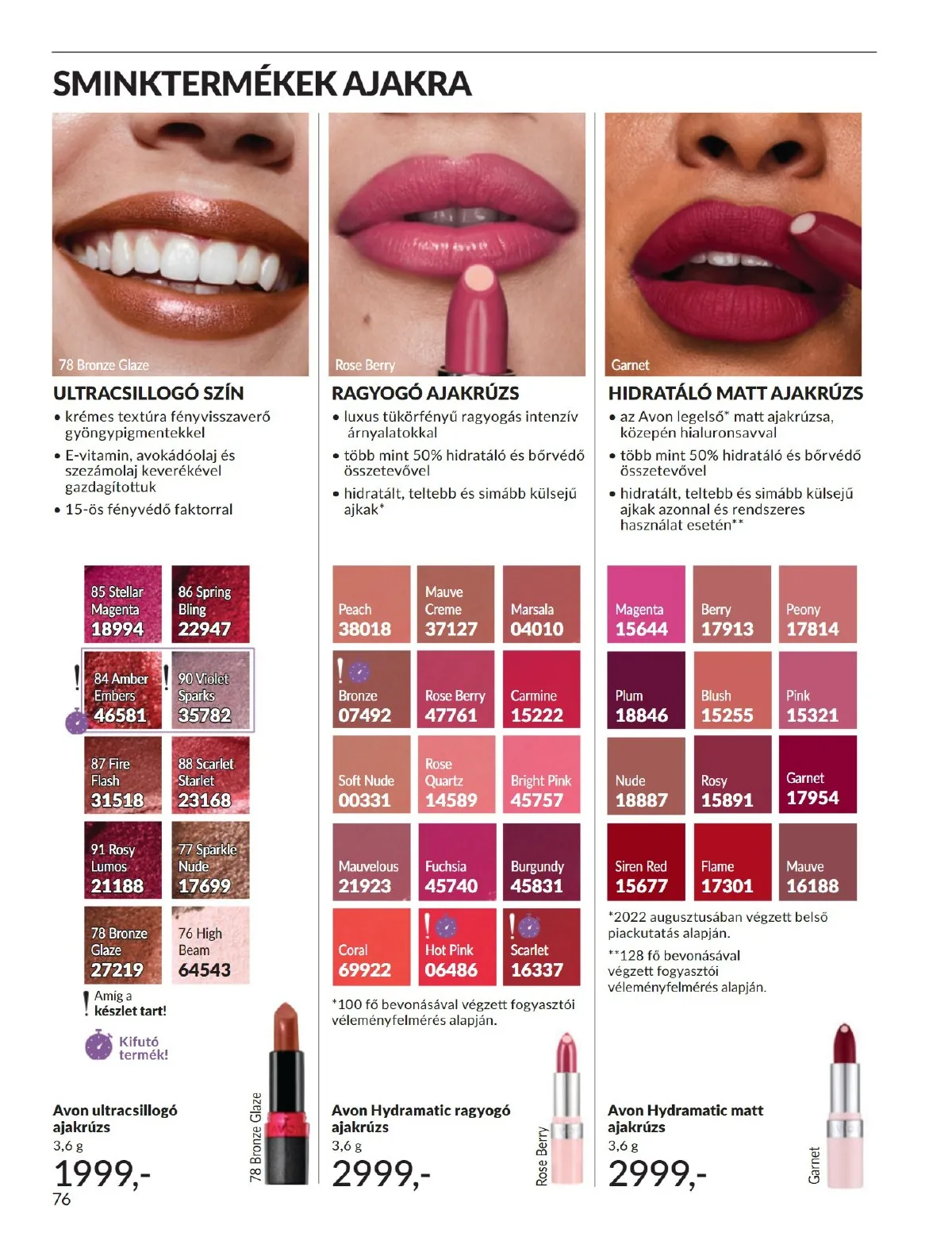 Avon akciós újság 12.01–12.31 – 76. oldal