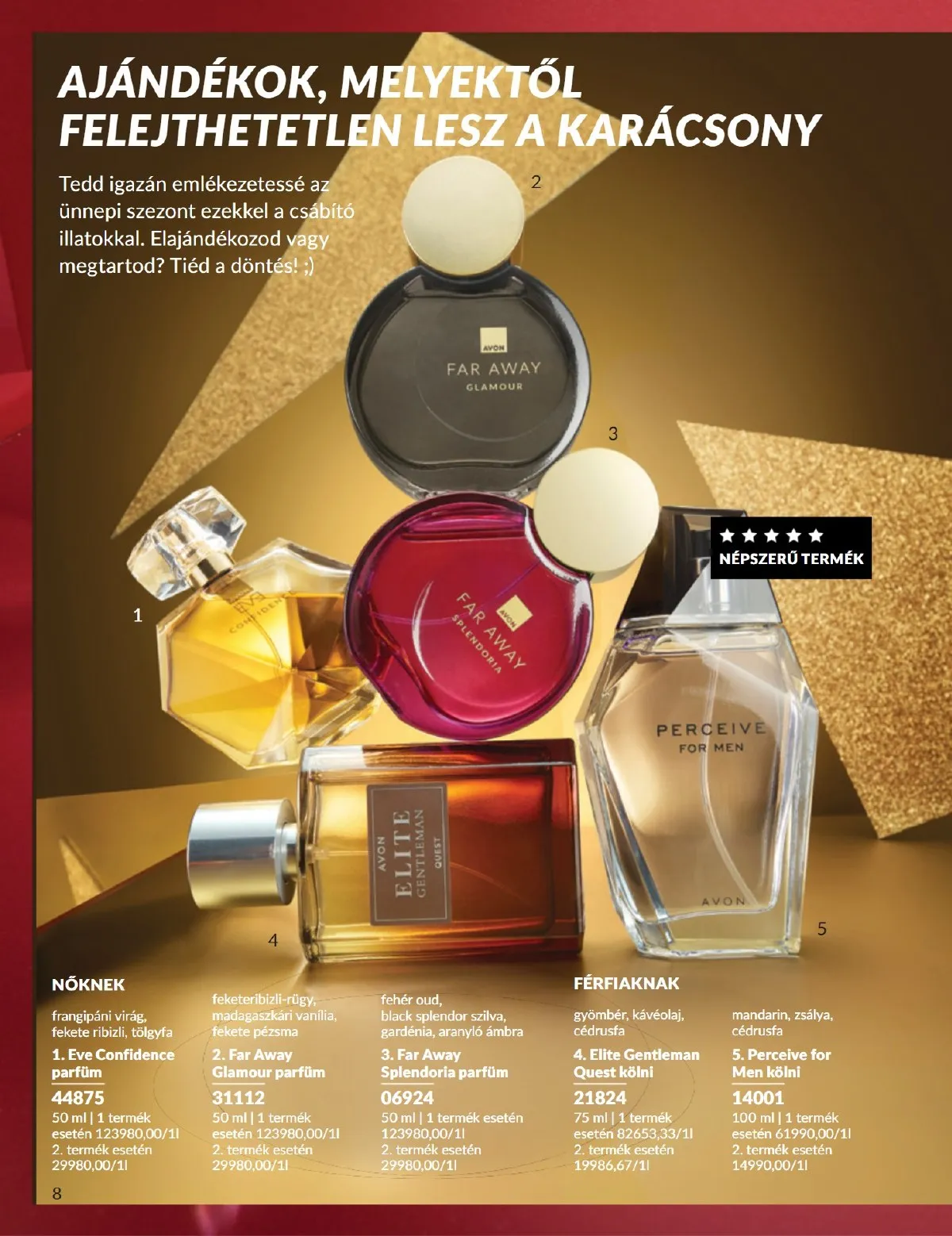 Avon akciós újság 12.01–12.31 – 8. oldal