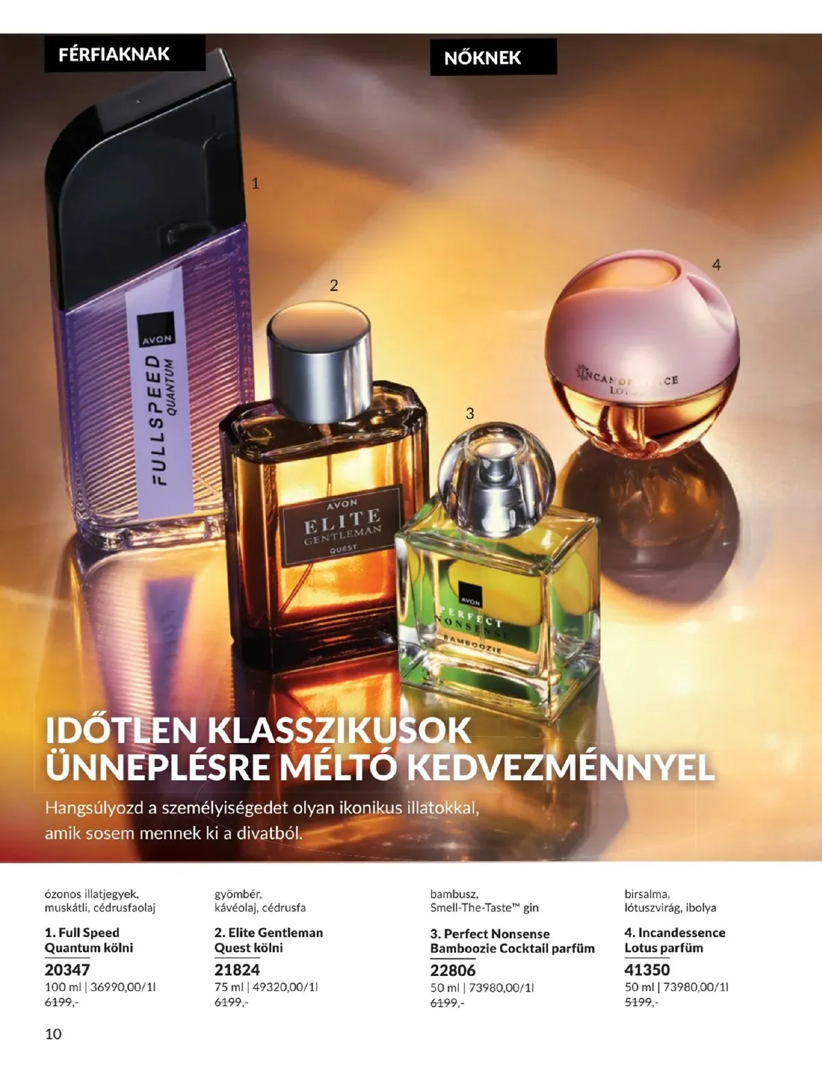 Avon akciós újság 01.01–01.31 – 10. oldal