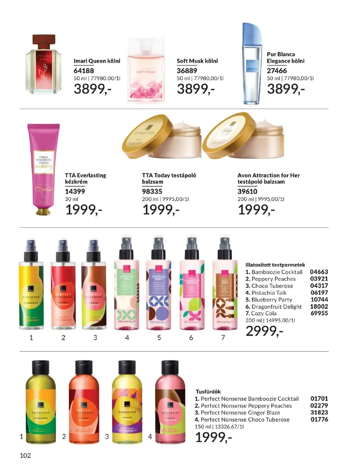 Avon akciós újság 01.01–01.31 – 102. oldal
